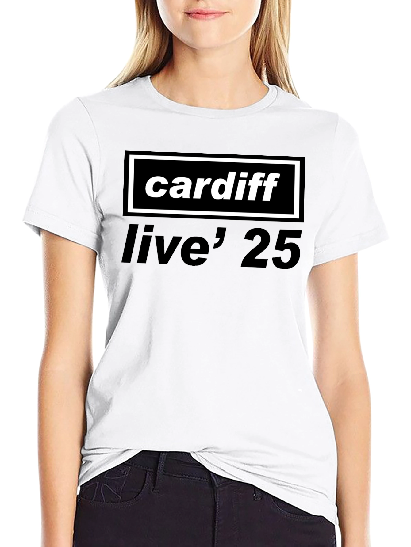 Cardiff Live 25 Black T-Shirt