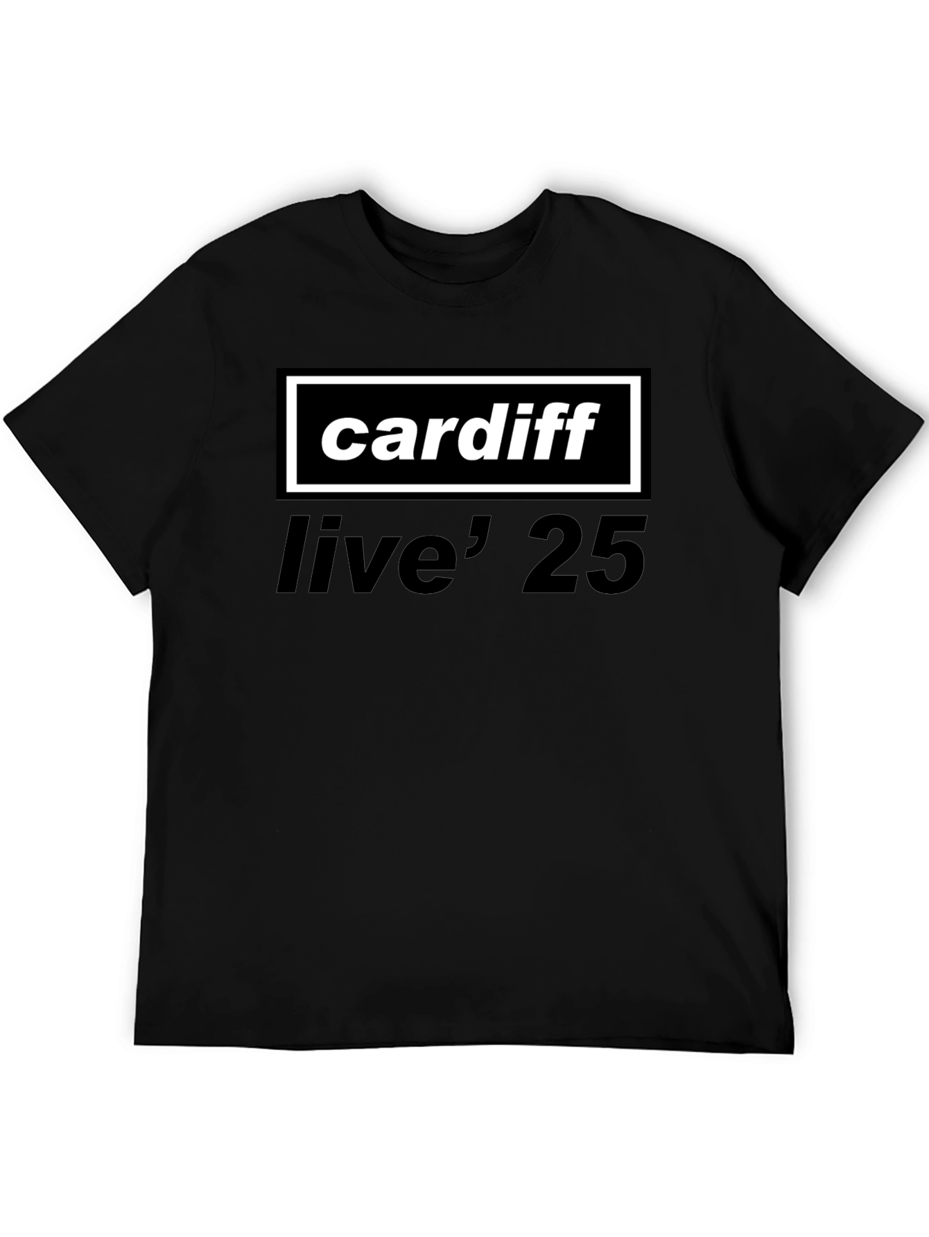 Cardiff Live 25 Black T-Shirt