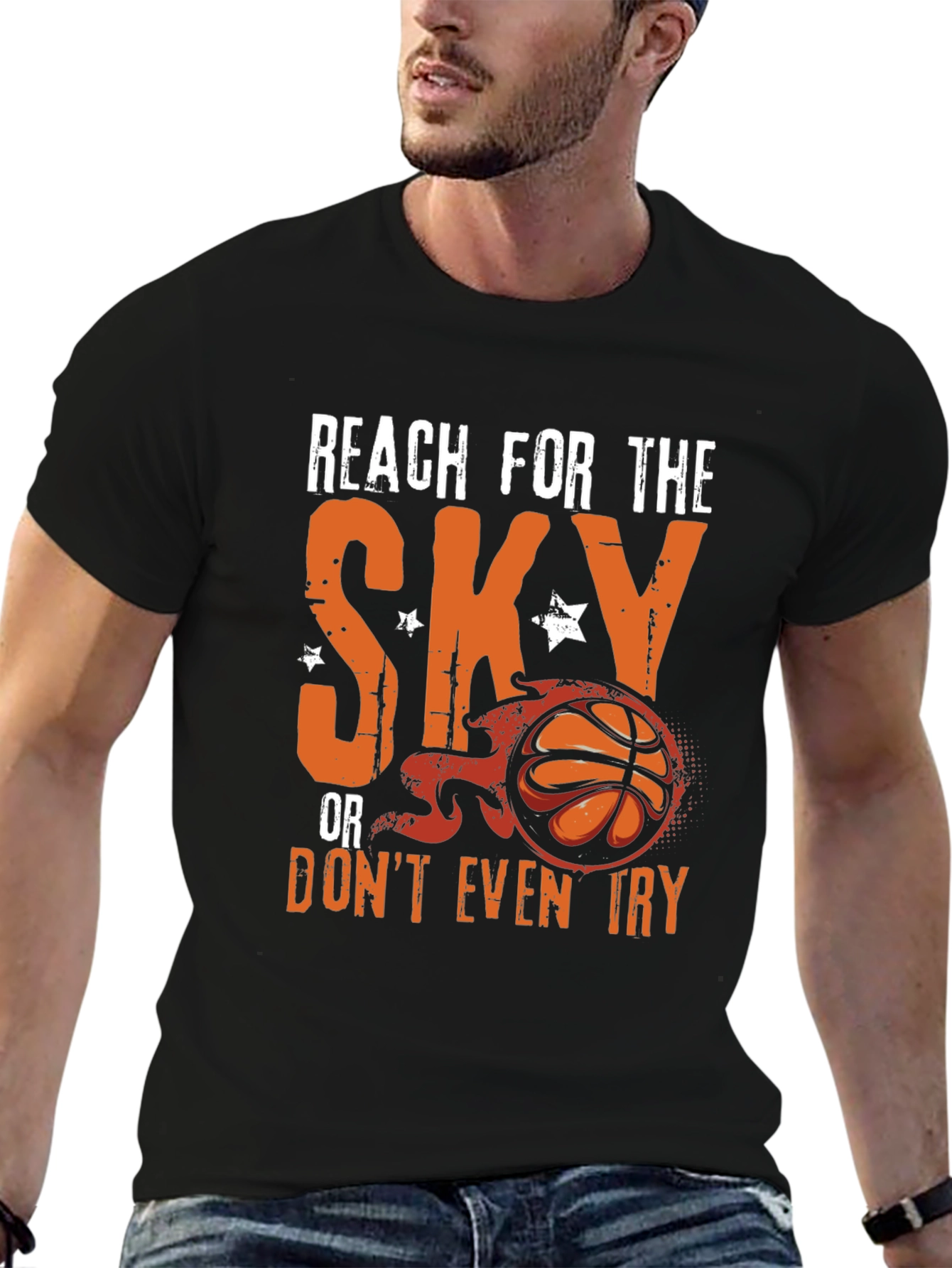 Reach for the Sky Basketball Graphic Tee