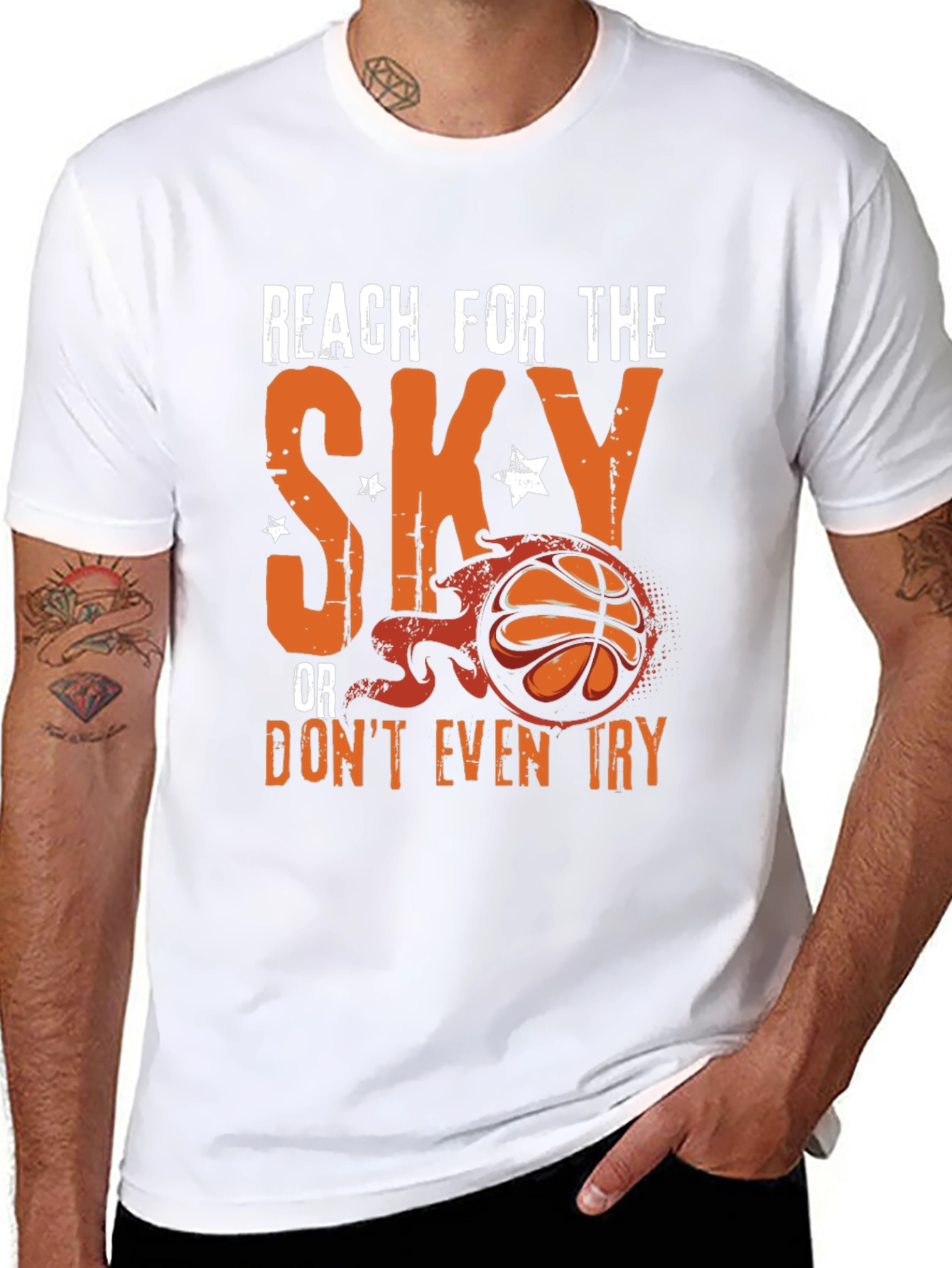 Reach for the Sky Basketball Graphic Tee
