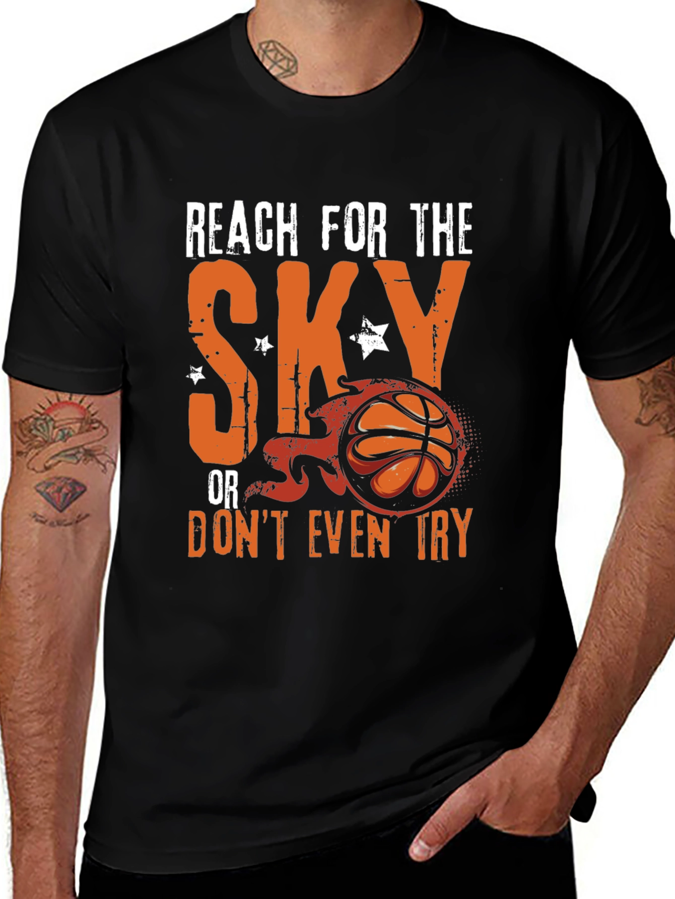 Reach for the Sky Basketball Graphic Tee