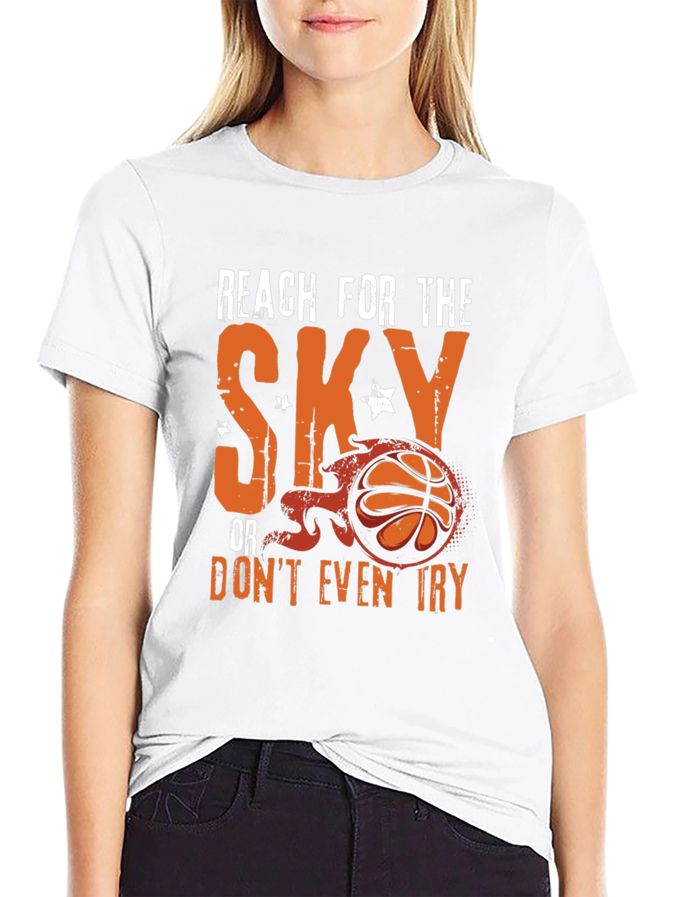 Reach for the Sky Basketball Graphic Tee