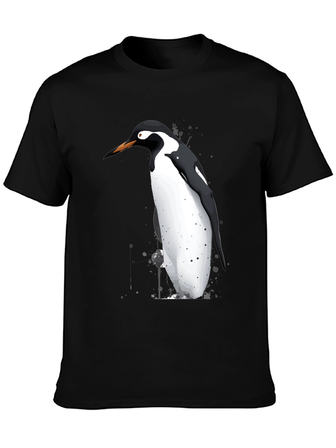 Penguin Graphic T-Shirt - Black Cotton Tee