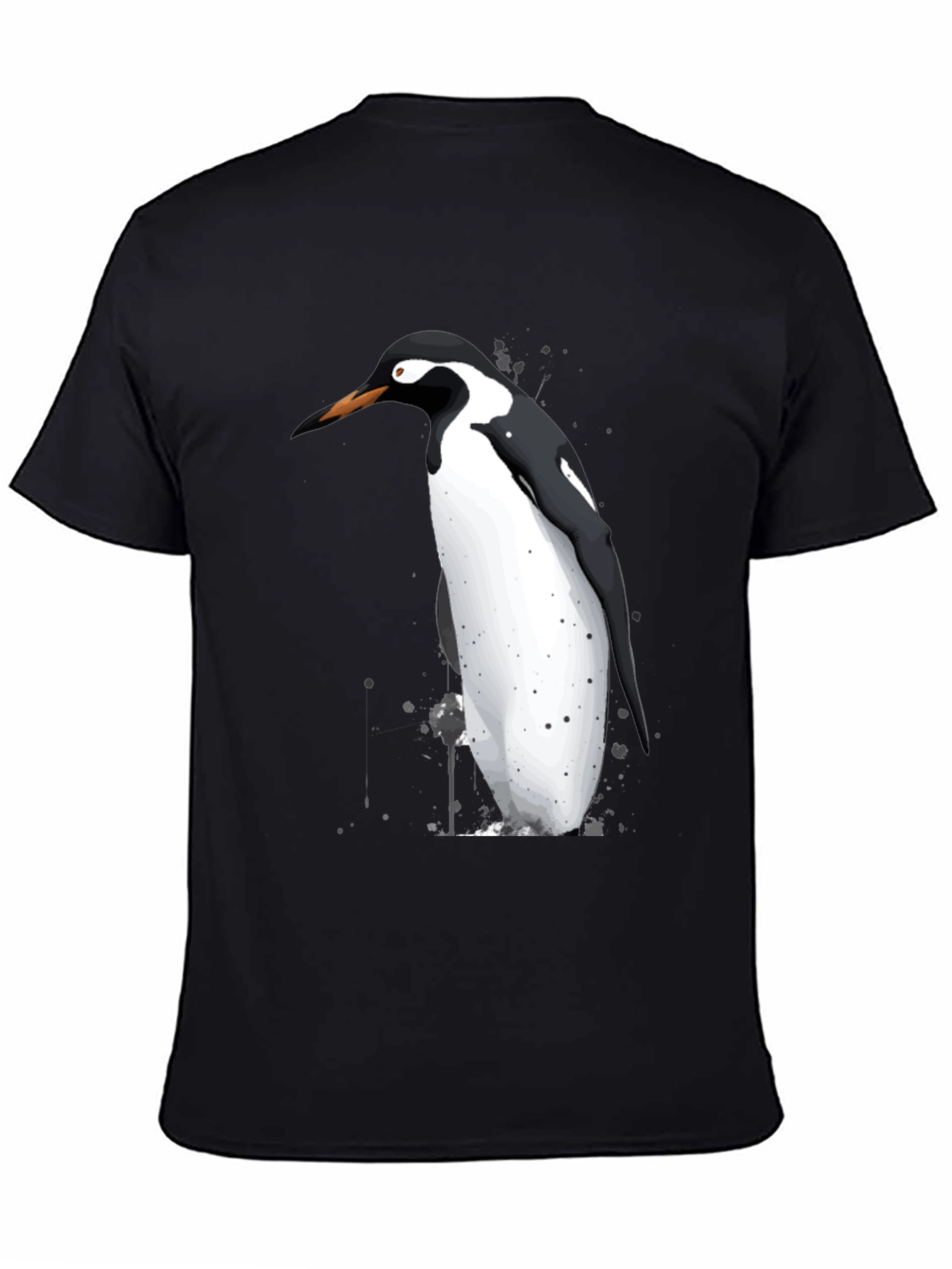 Penguin Graphic T-Shirt - Black Cotton Tee