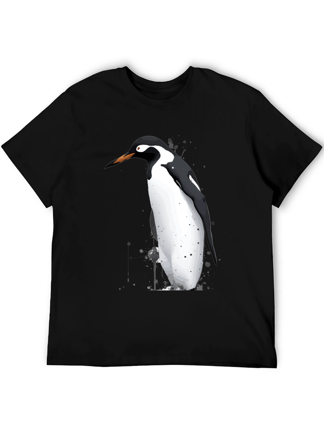 Penguin Graphic T-Shirt - Black Cotton Tee