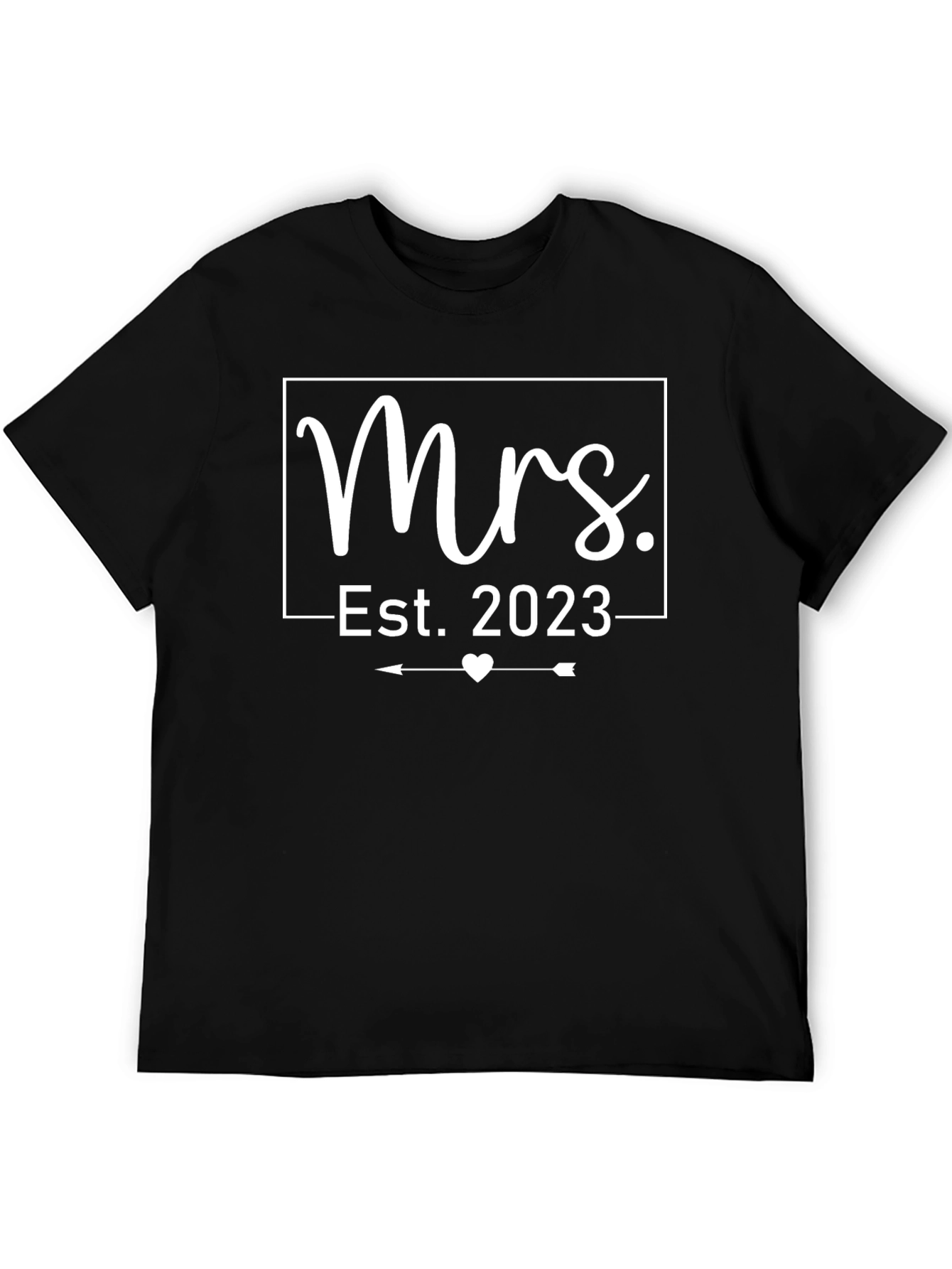 Mrs. Est. 2023 Wedding T-Shirt