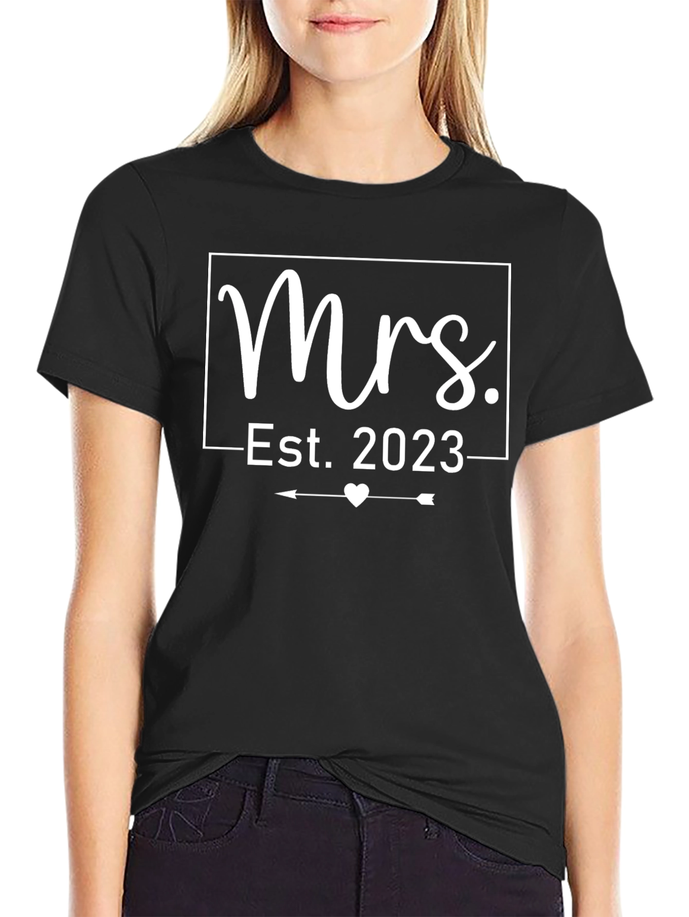 Mrs. Est. 2023 Wedding T-Shirt