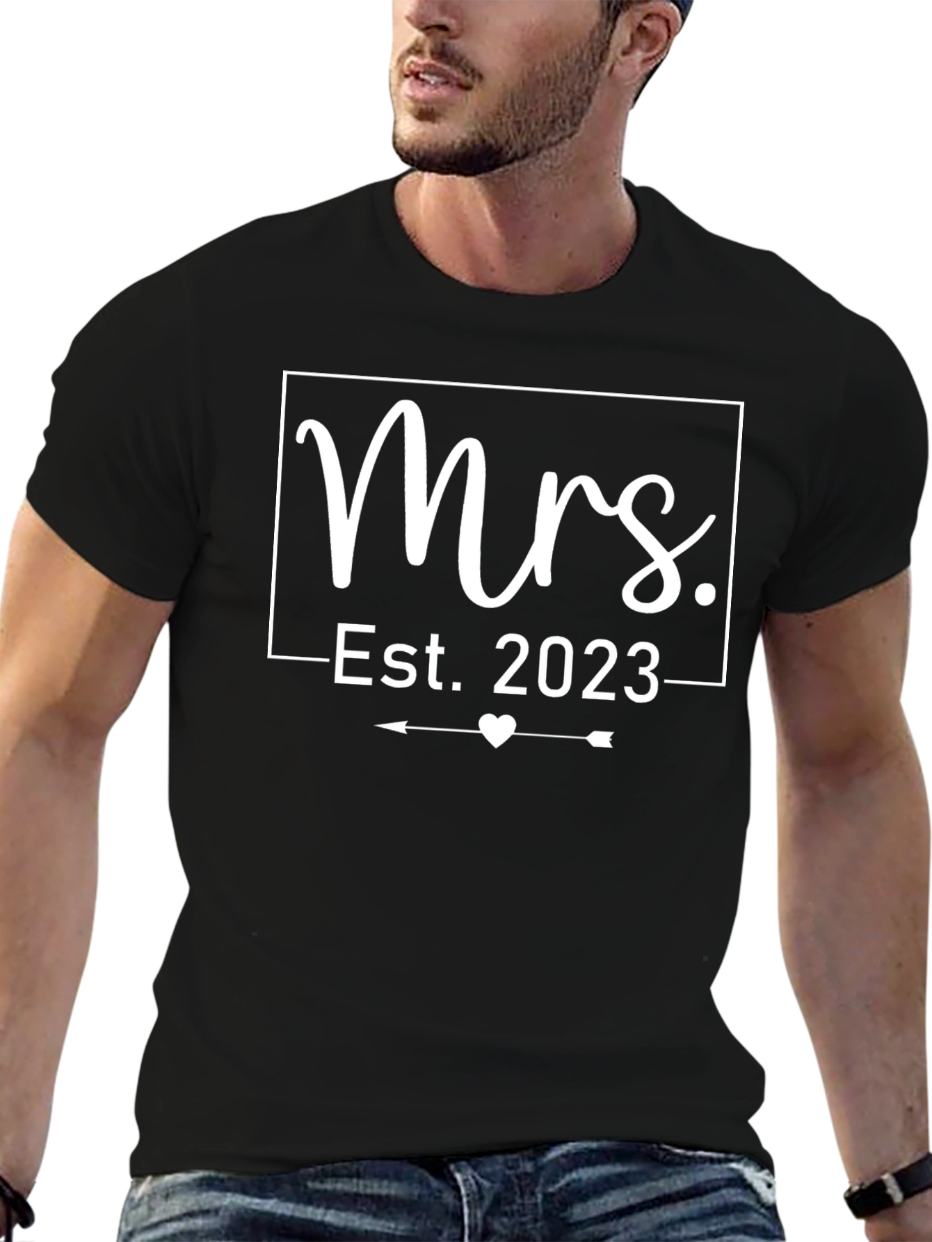 Mrs. Est. 2023 Wedding T-Shirt