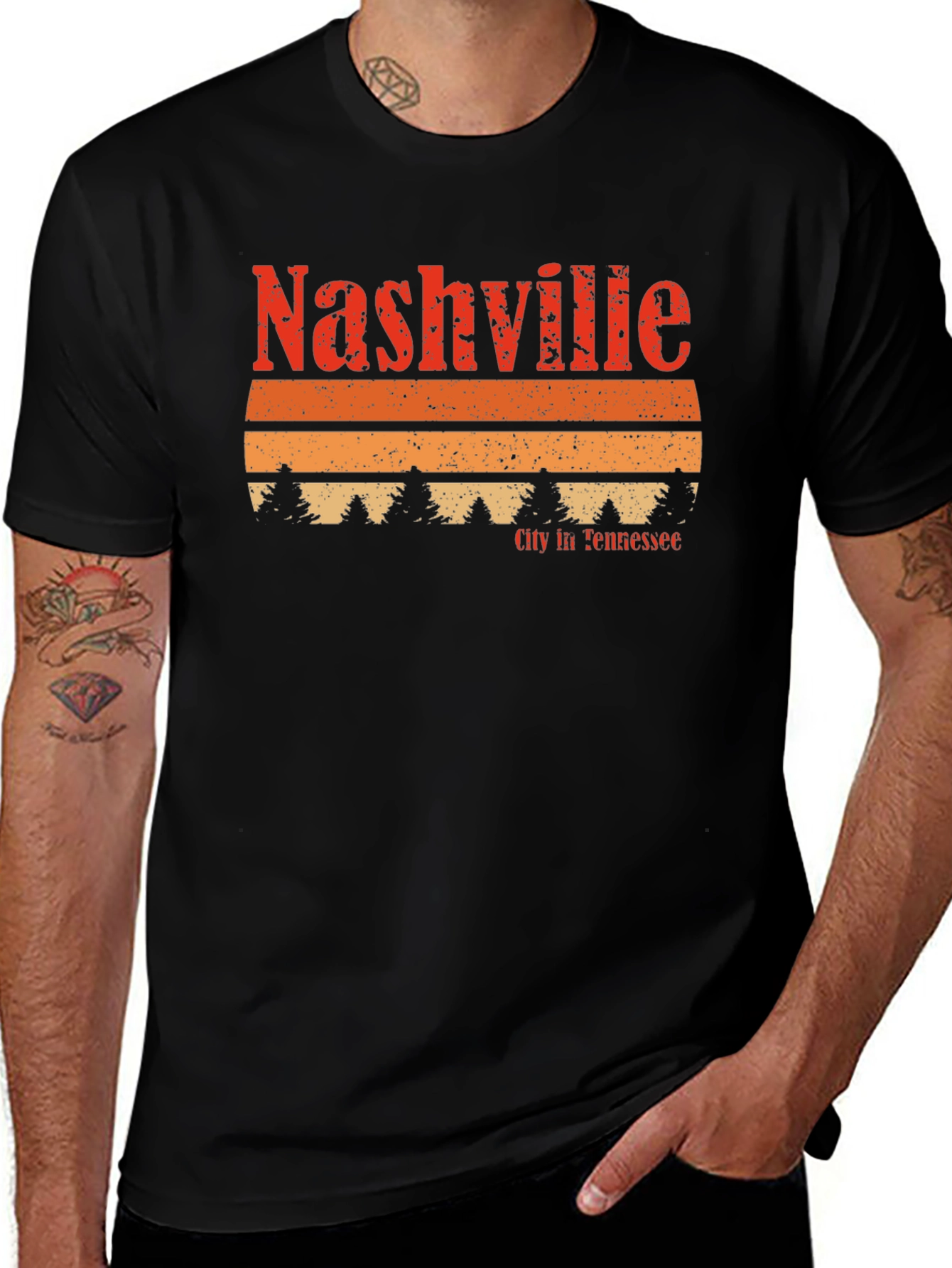 Retro Nashville Tennessee T-Shirt