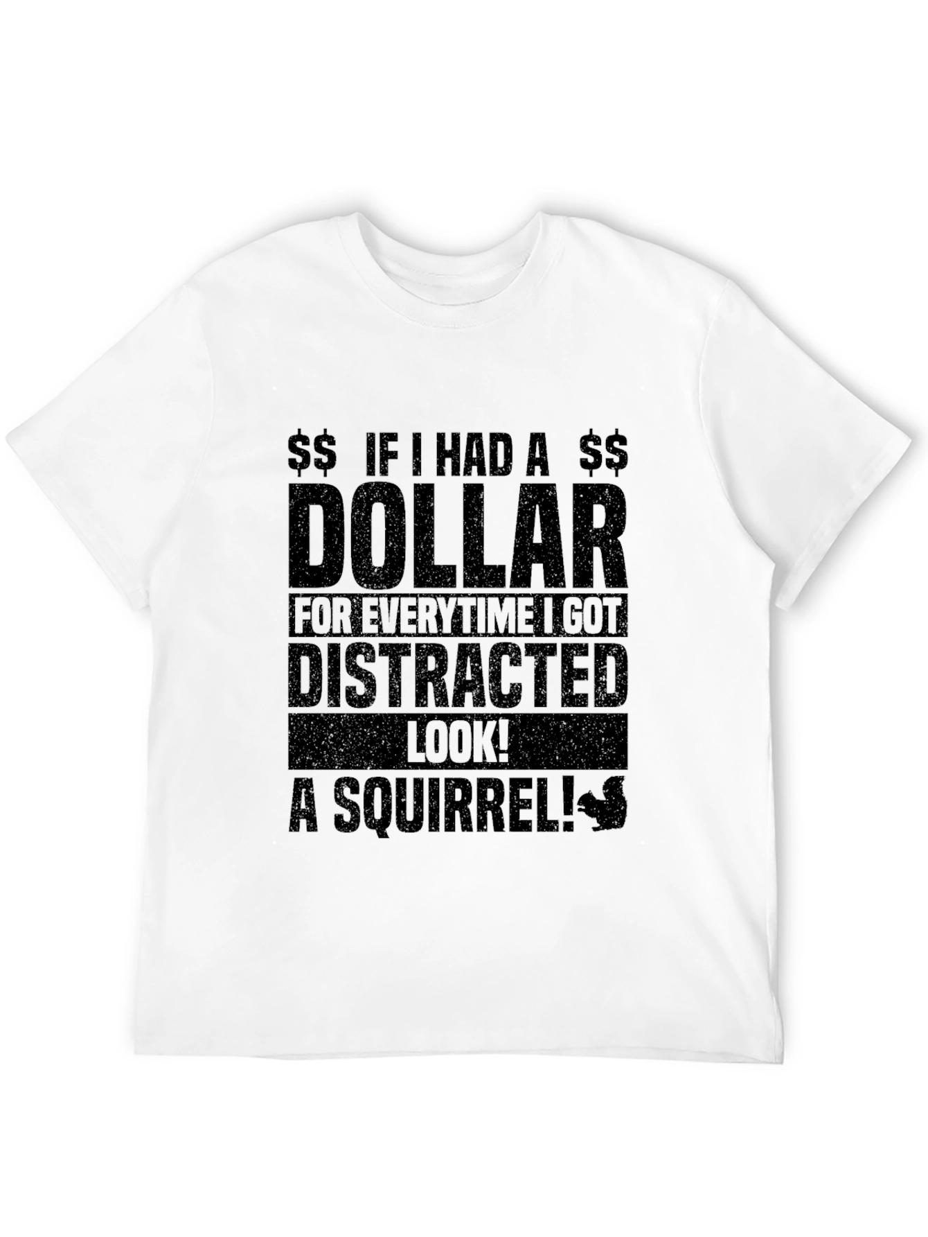 Distracted Squirrel Graphic T-Shirt