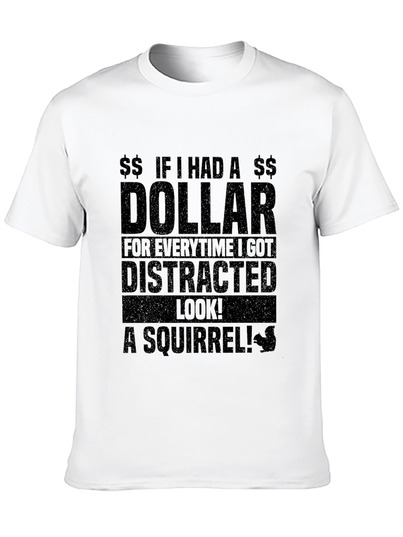 Distracted Squirrel Graphic T-Shirt