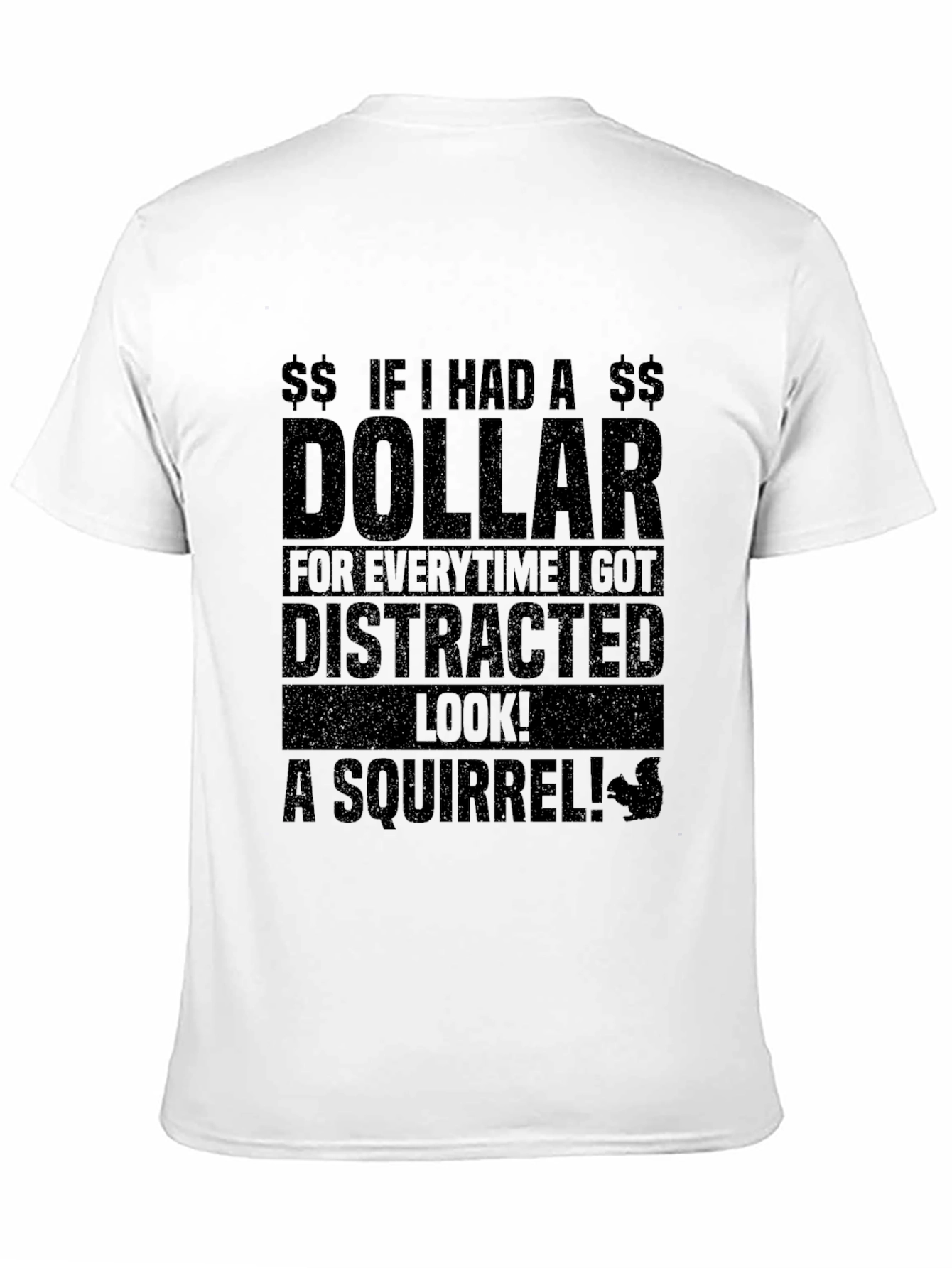 Distracted Squirrel Graphic T-Shirt