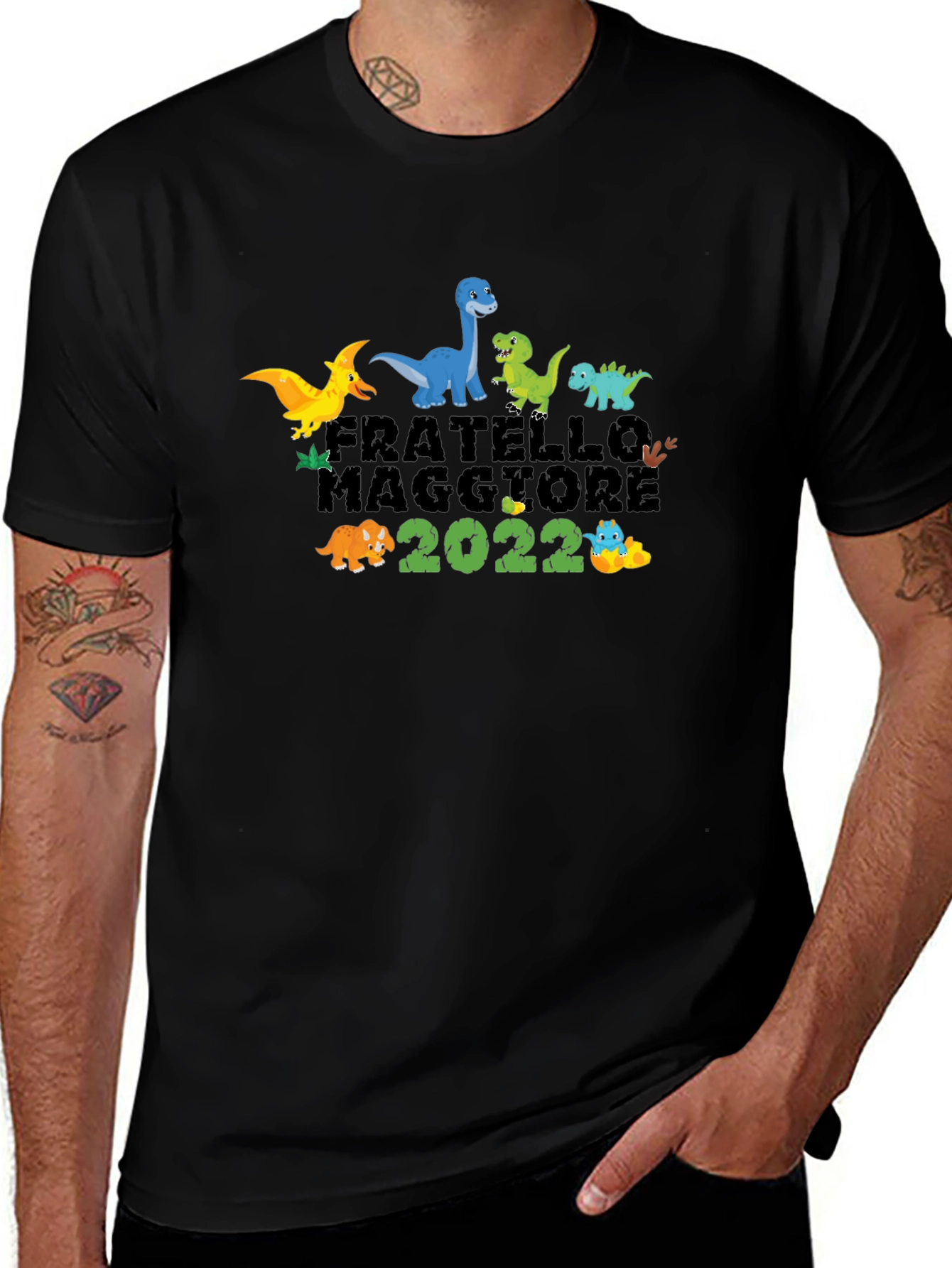 Fratello Maggiore 2022 Dinosaur Graphic T-Shirt