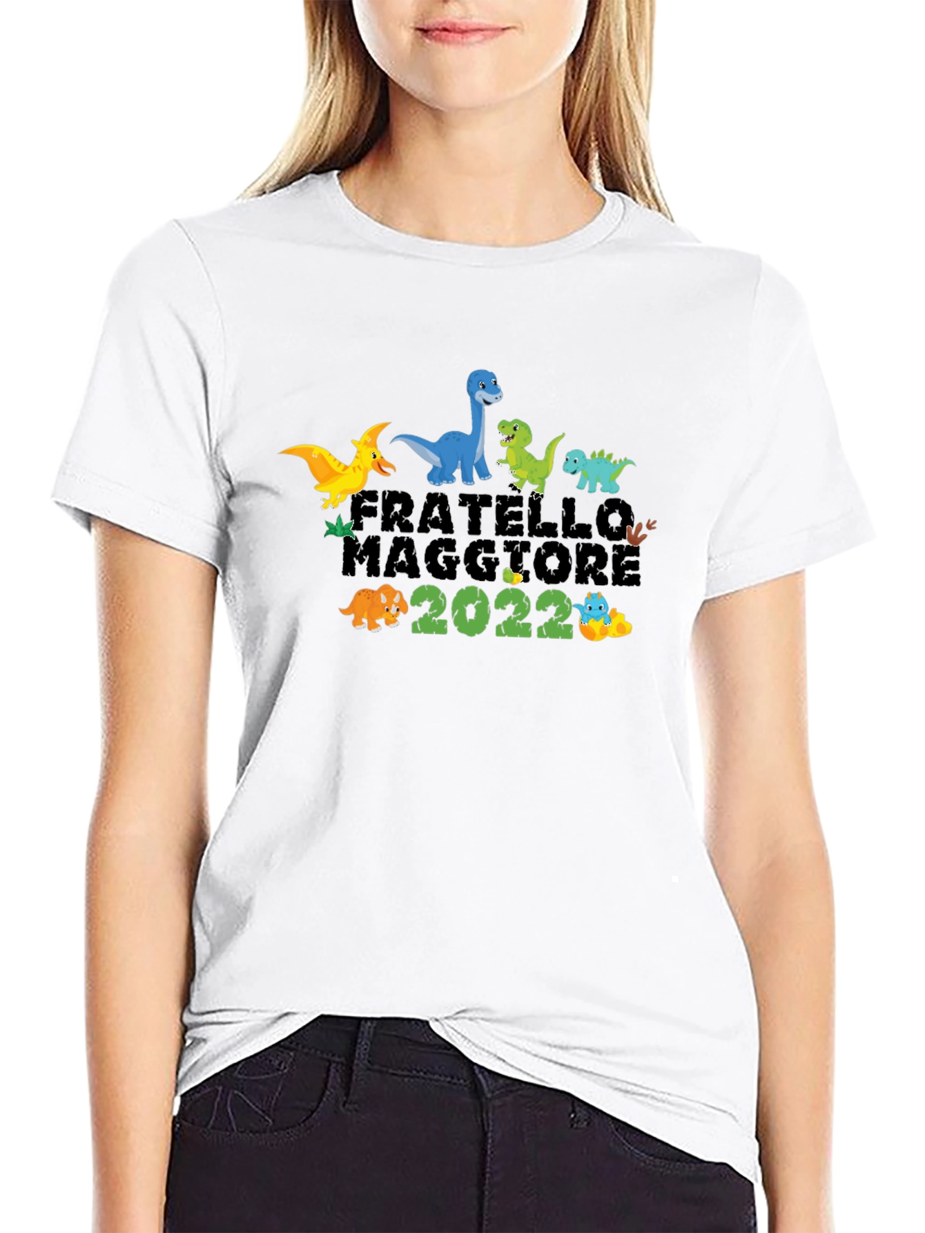 Fratello Maggiore 2022 Dinosaur Graphic T-Shirt