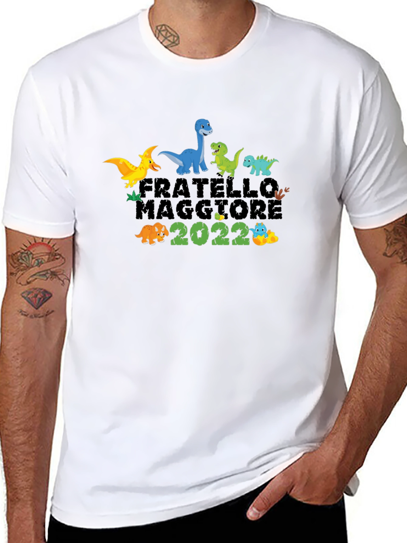 Fratello Maggiore 2022 Dinosaur Graphic T-Shirt