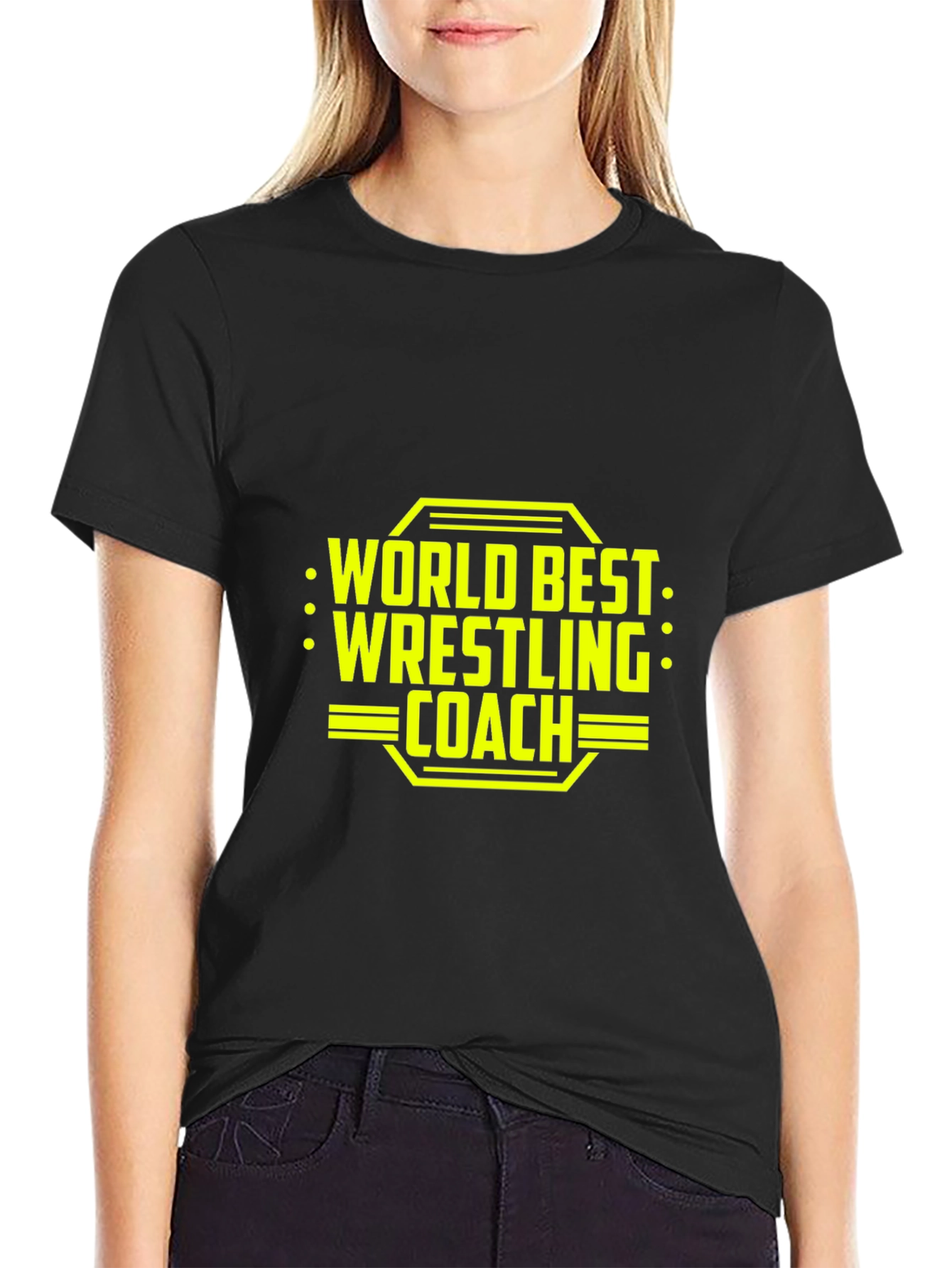 Worlds Best Wrestling Coach Graphic Tee
