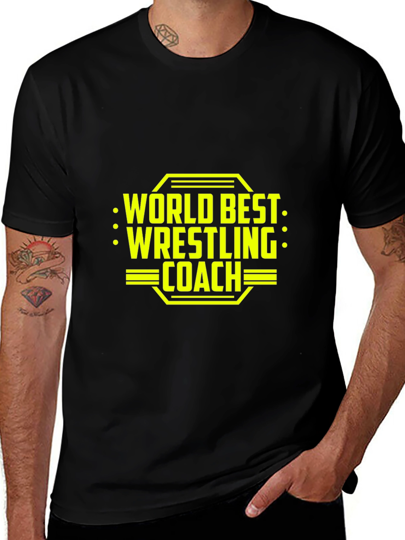 Worlds Best Wrestling Coach Graphic Tee