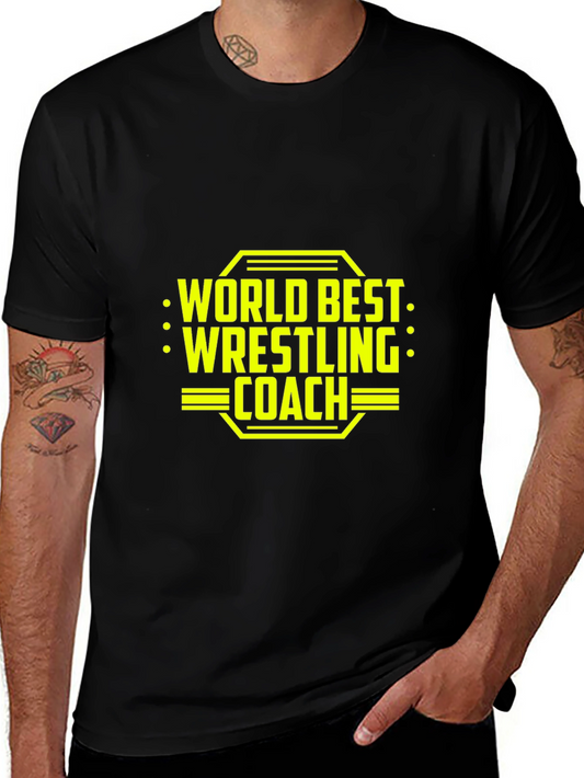 Worlds Best Wrestling Coach Graphic Tee