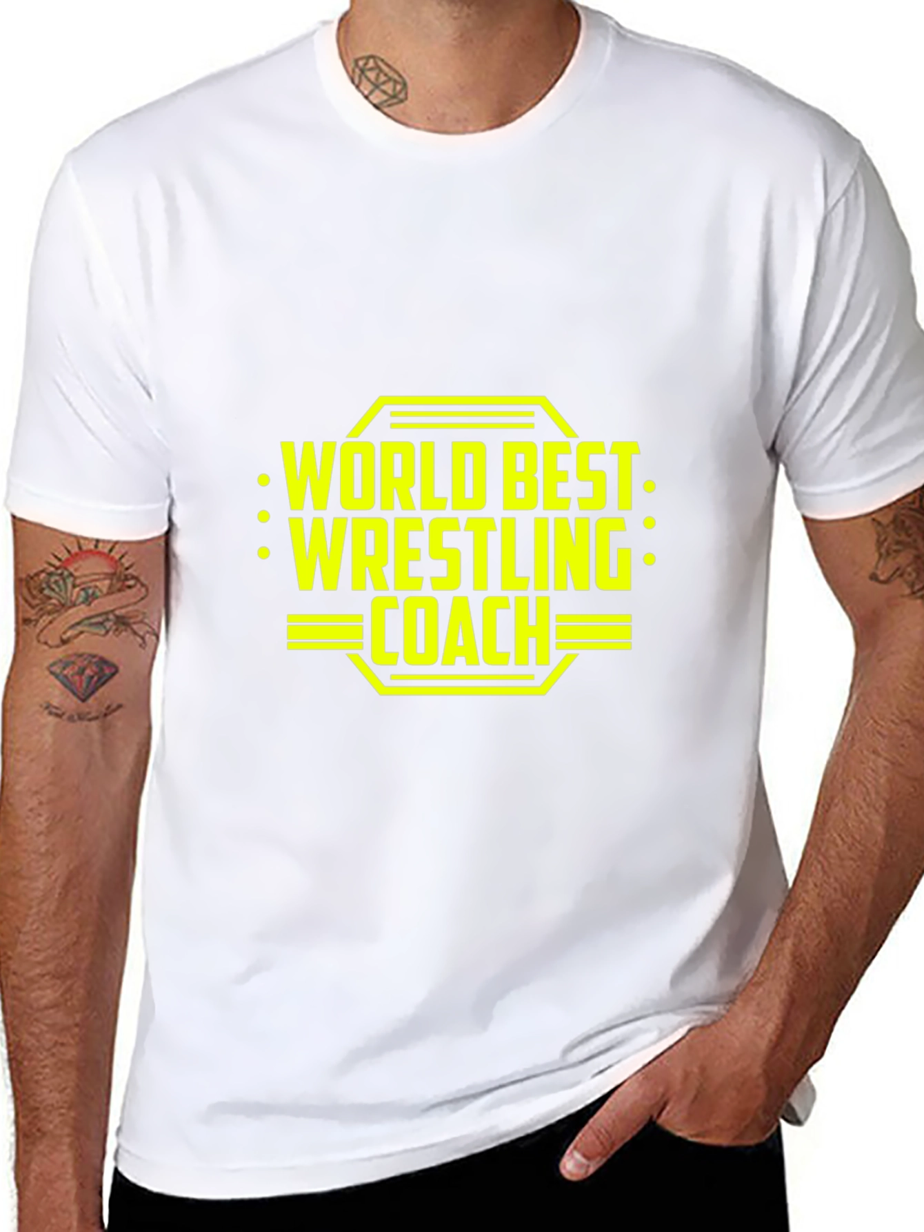 Worlds Best Wrestling Coach Graphic Tee