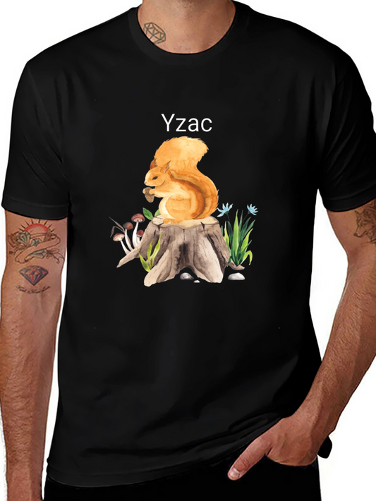 Squirrel on Stump Graphic Tee