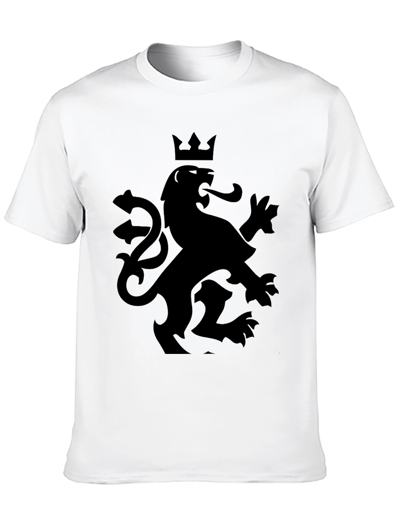 Crowned Lion Graphic Tee - Black