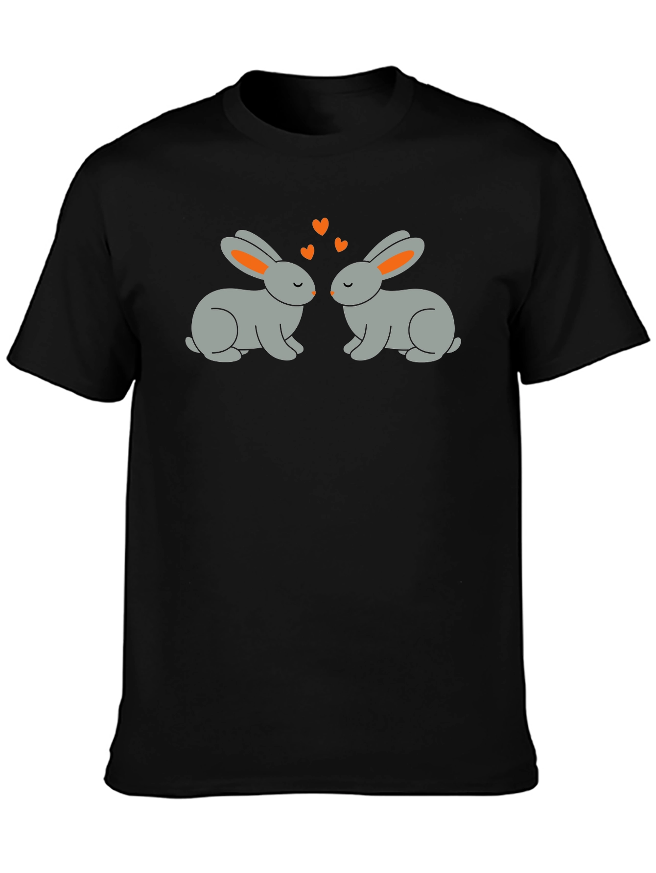 Cute Rabbit Love Graphic T-Shirt