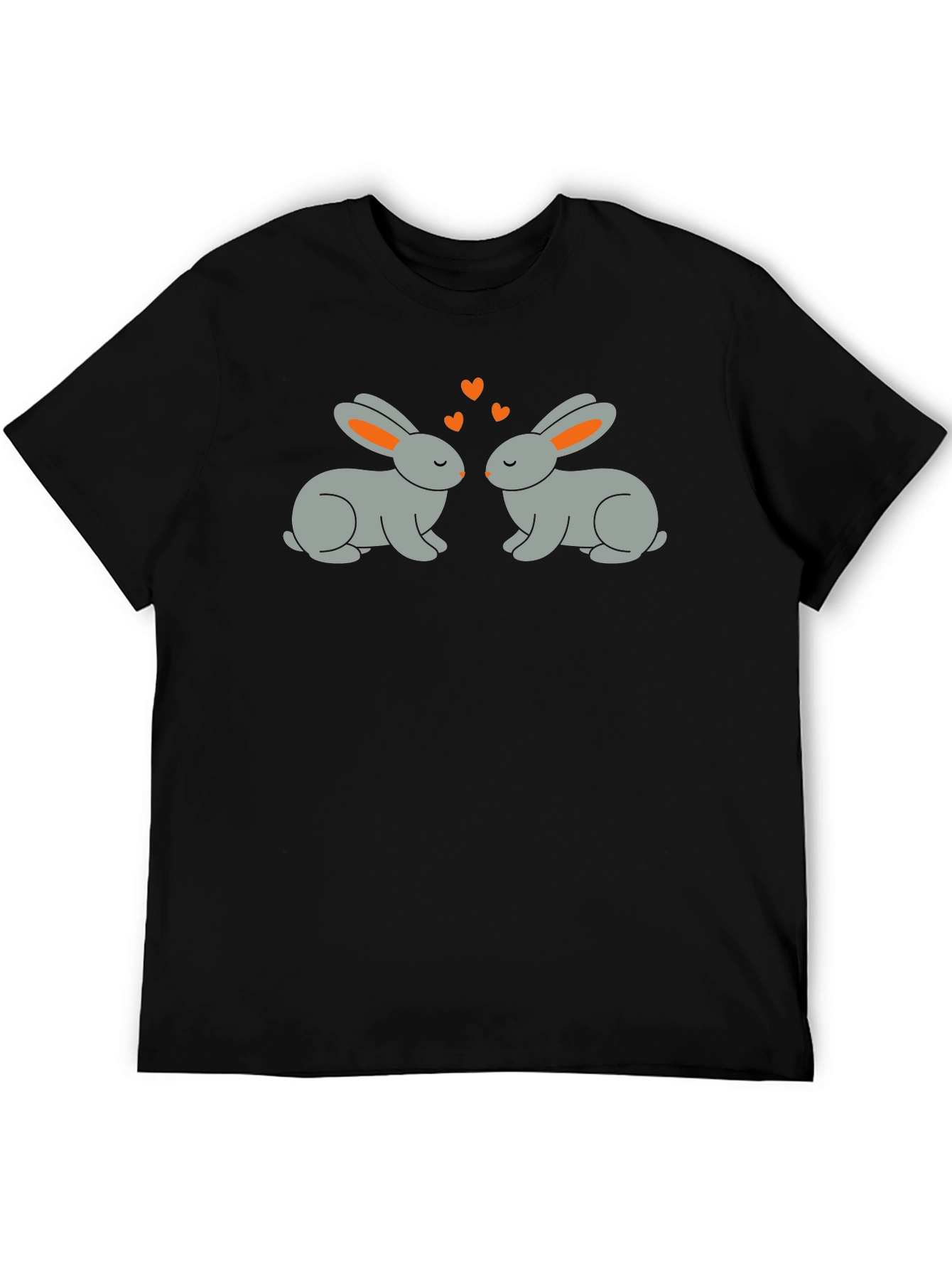 Cute Rabbit Love Graphic T-Shirt