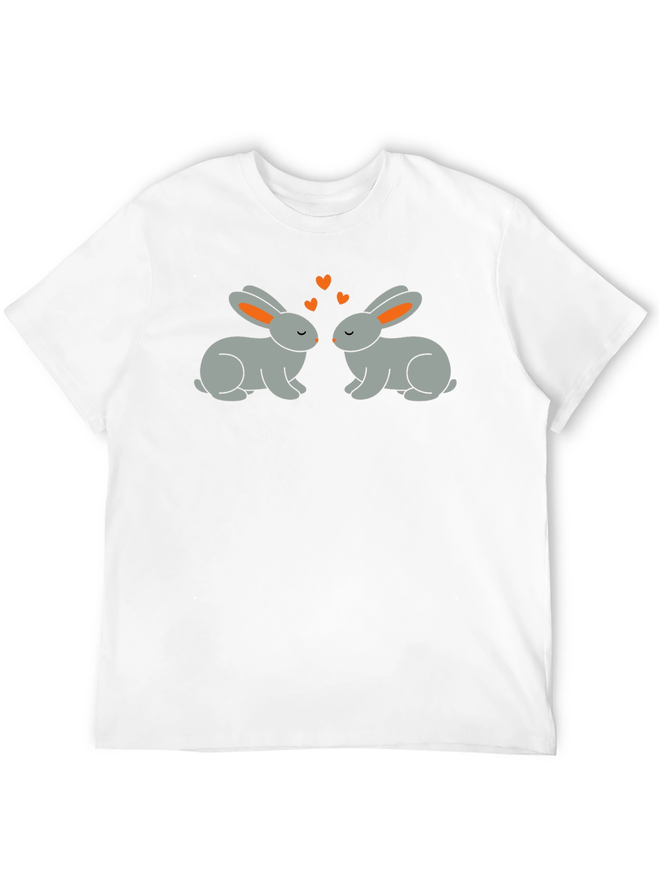 Cute Rabbit Love Graphic T-Shirt
