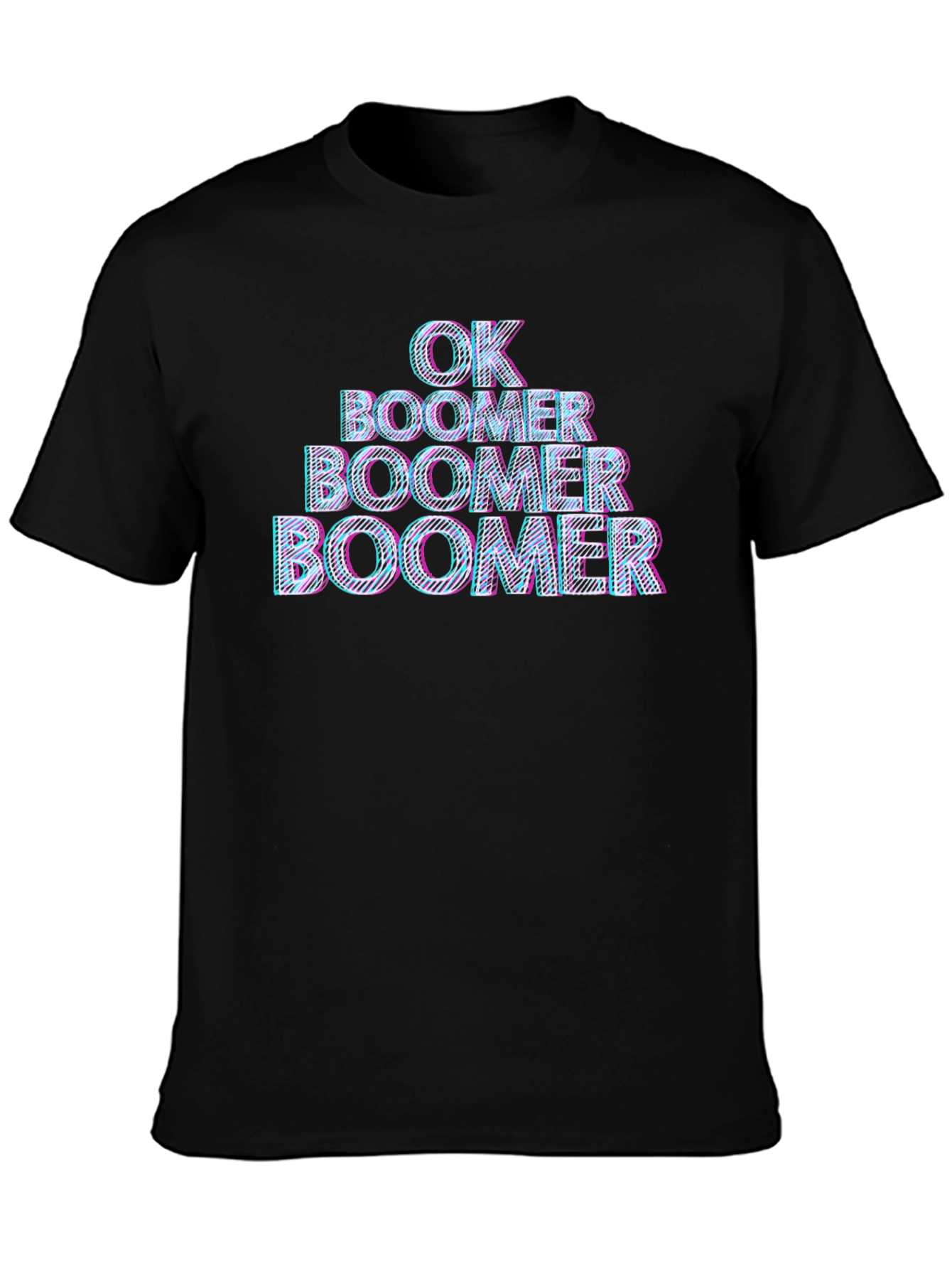 OK Boomer Graphic Tee - Black Cotton T-Shirt