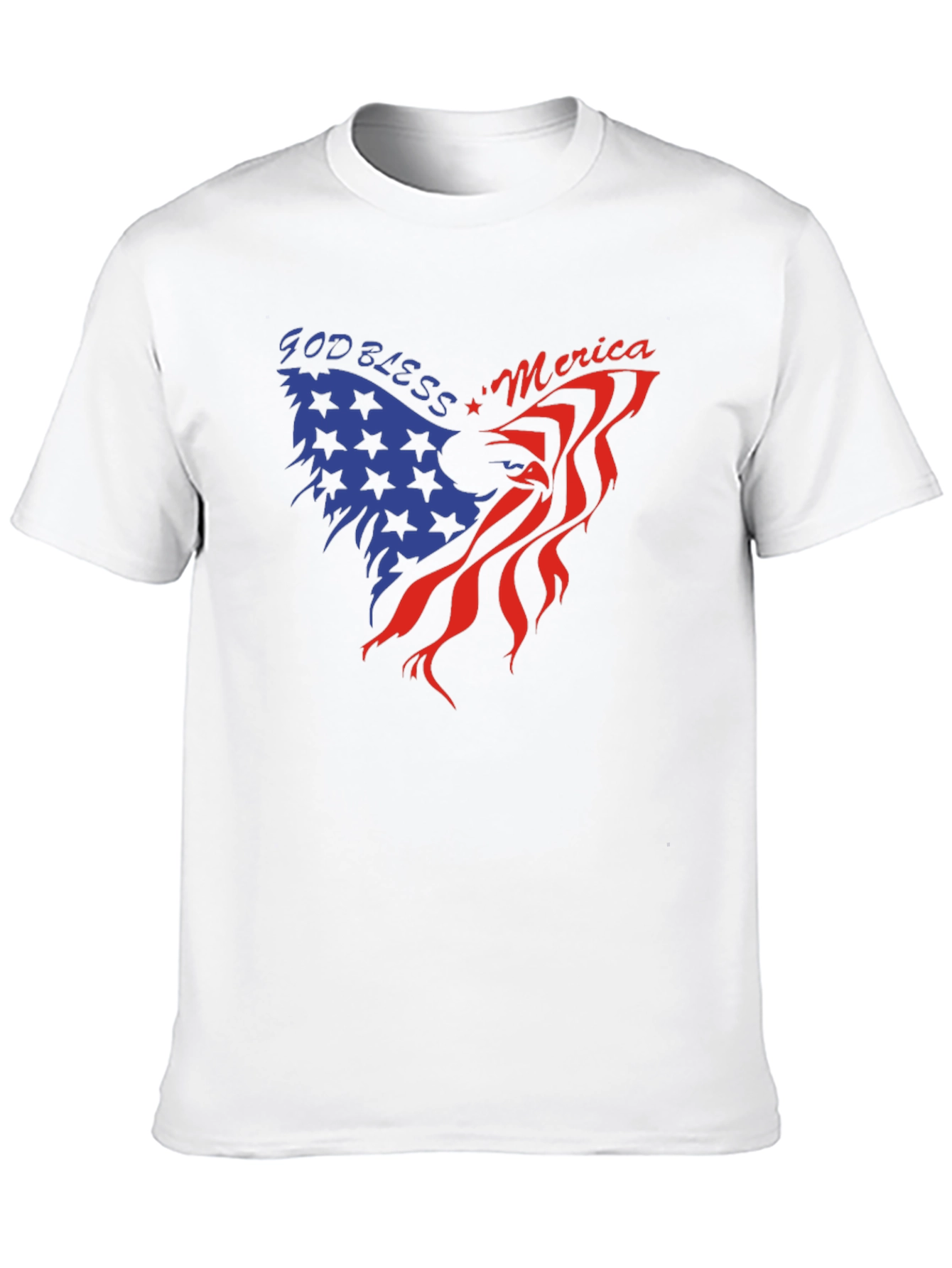 God Bless America Eagle Graphic Tee - Patriotic Style