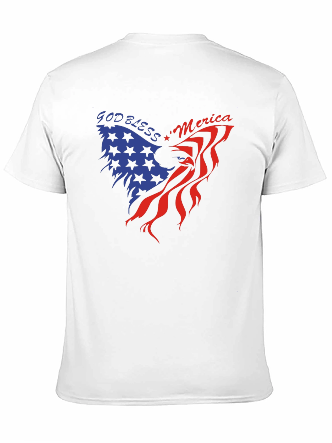 God Bless America Eagle Graphic Tee - Patriotic Style