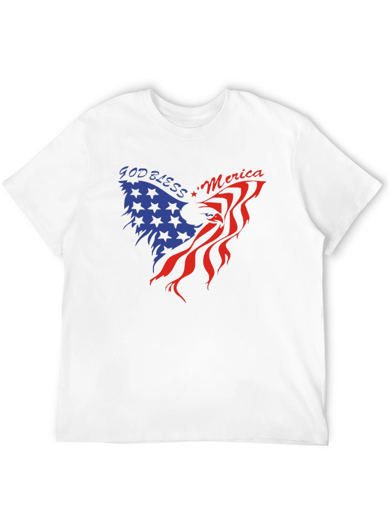 God Bless America Eagle Graphic Tee - Patriotic Style