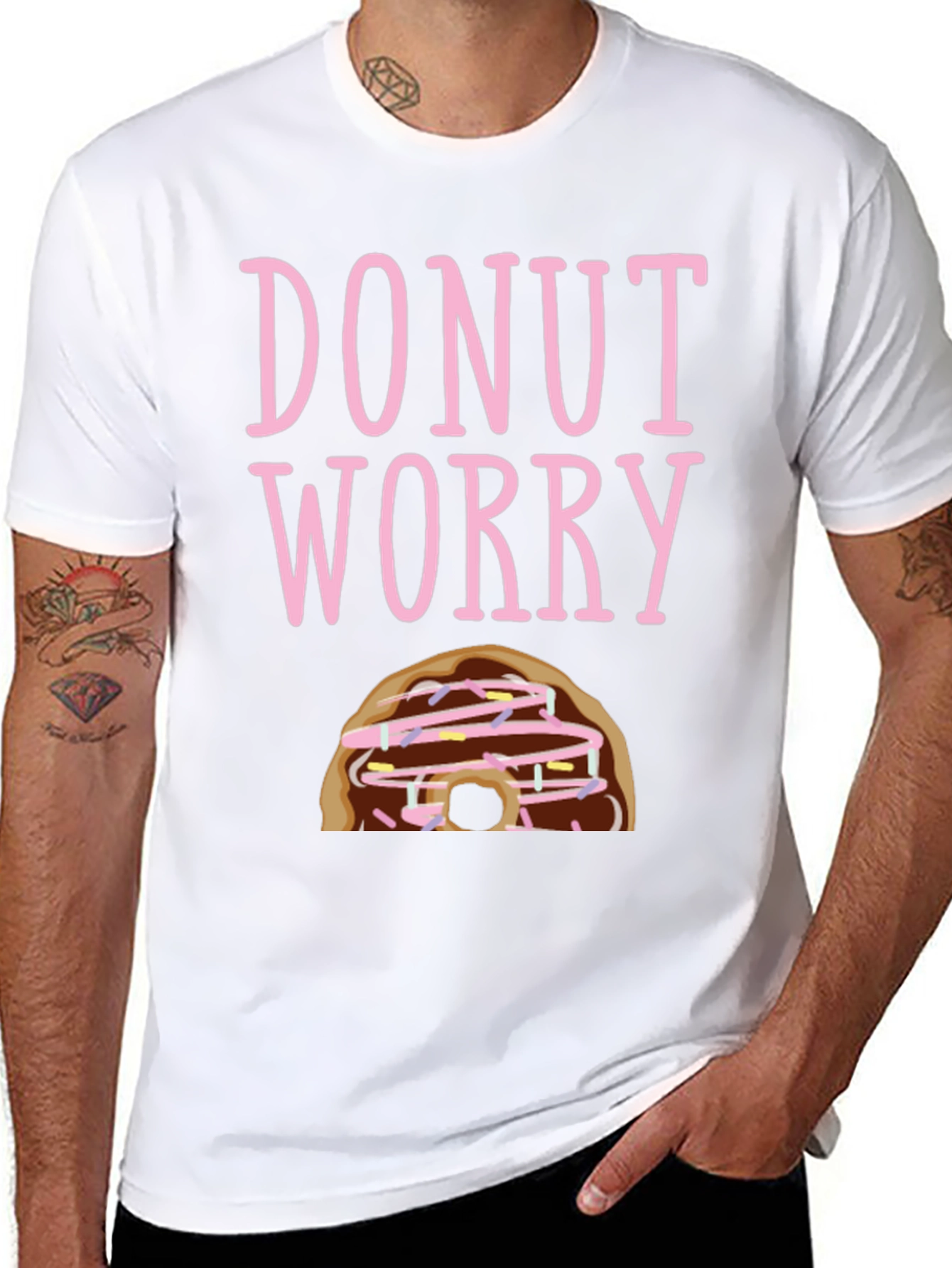 Donut Worry Funny Graphic T-Shirt