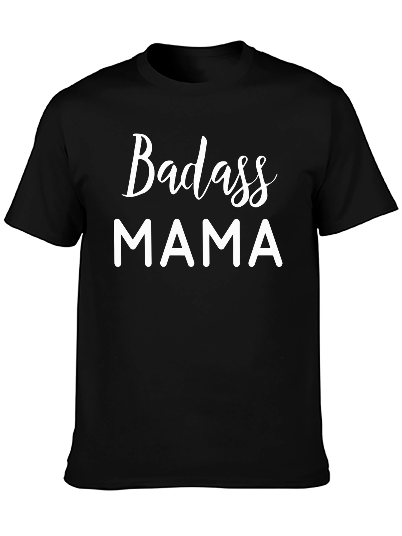 Badass Mama Graphic Tee - Black Cotton T-Shirt