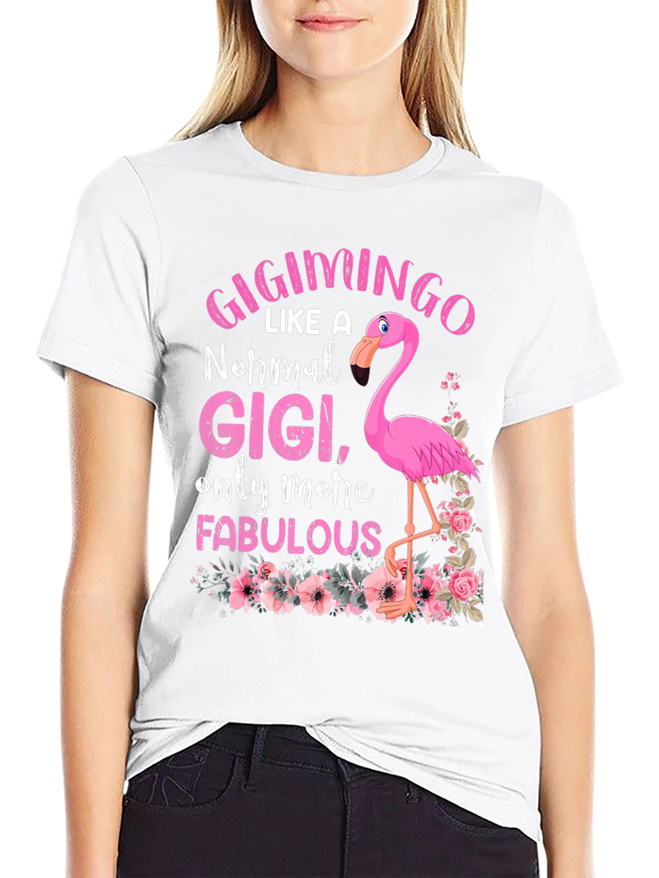 GigiMingo T-Shirt: Fabulous Flamingo Gigi