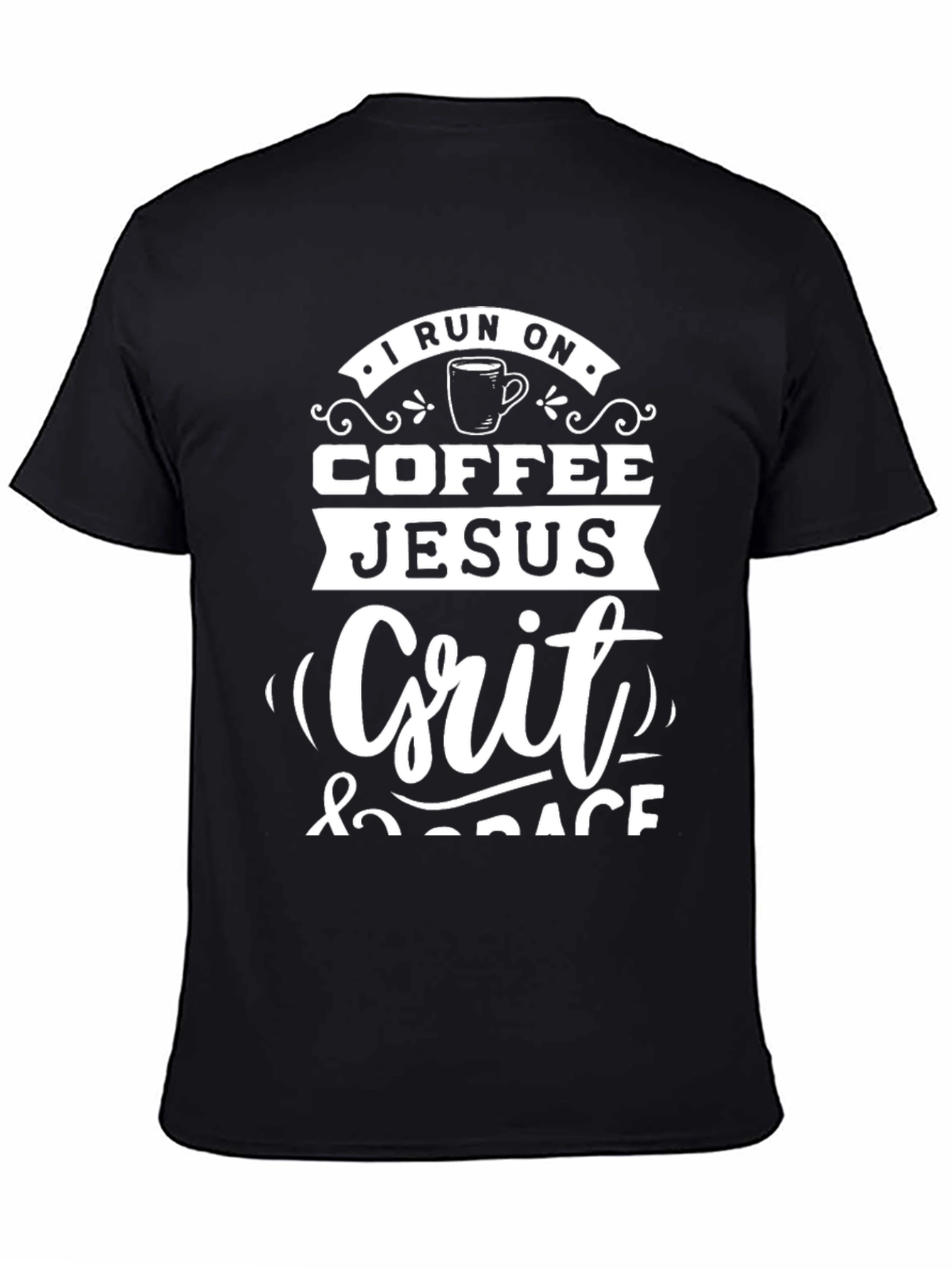 Coffee Jesus Grit & Grace Black T-Shirt