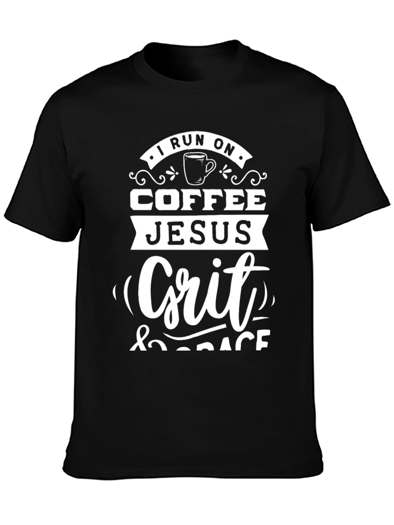 Coffee Jesus Grit & Grace Black T-Shirt