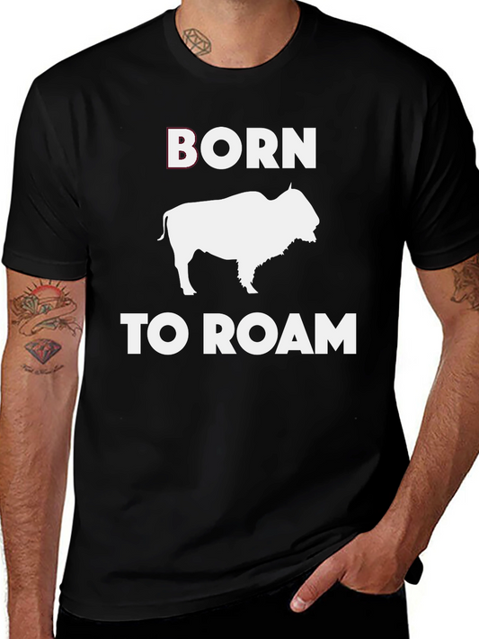 Born to Roam Bison Graphic Tee