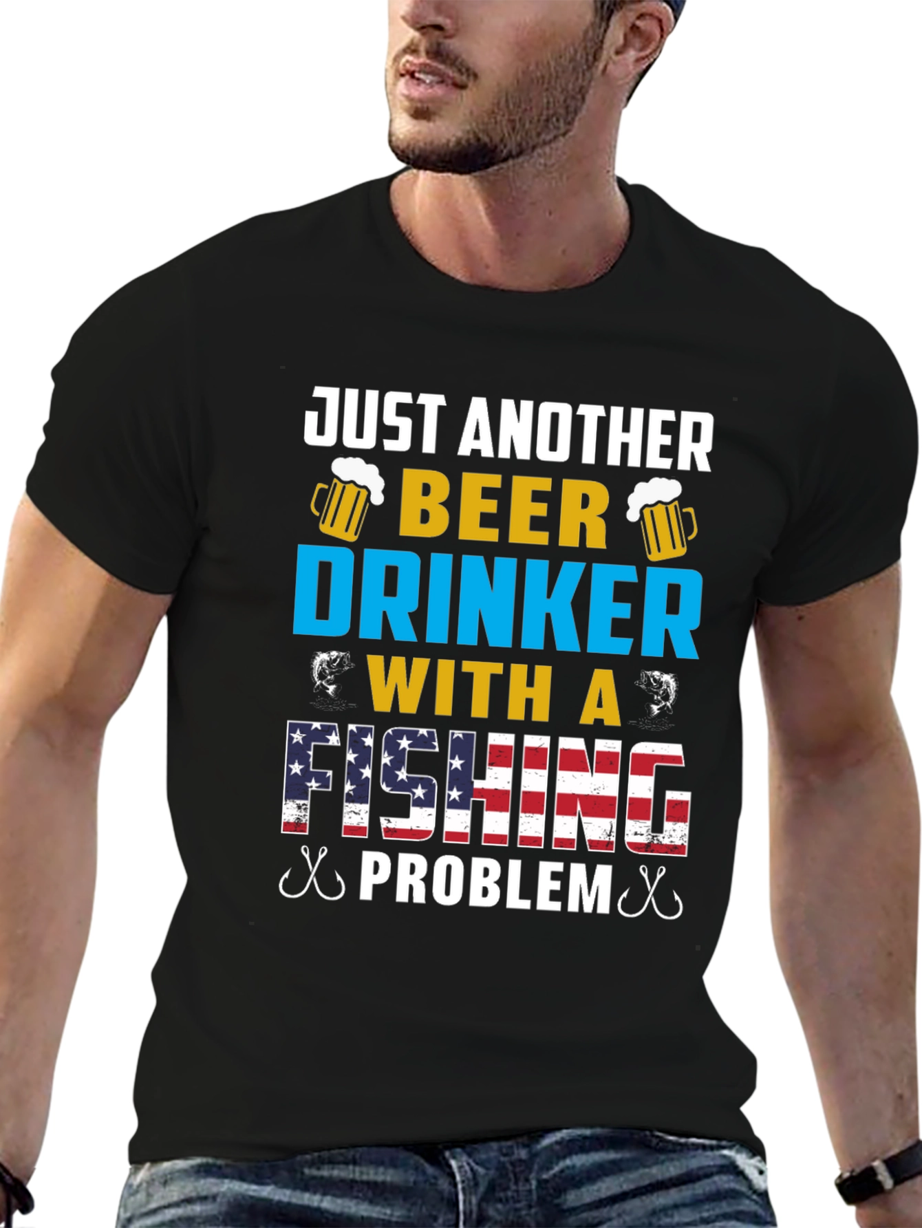 Just Another Beer Drinker Fishing Problem Tee