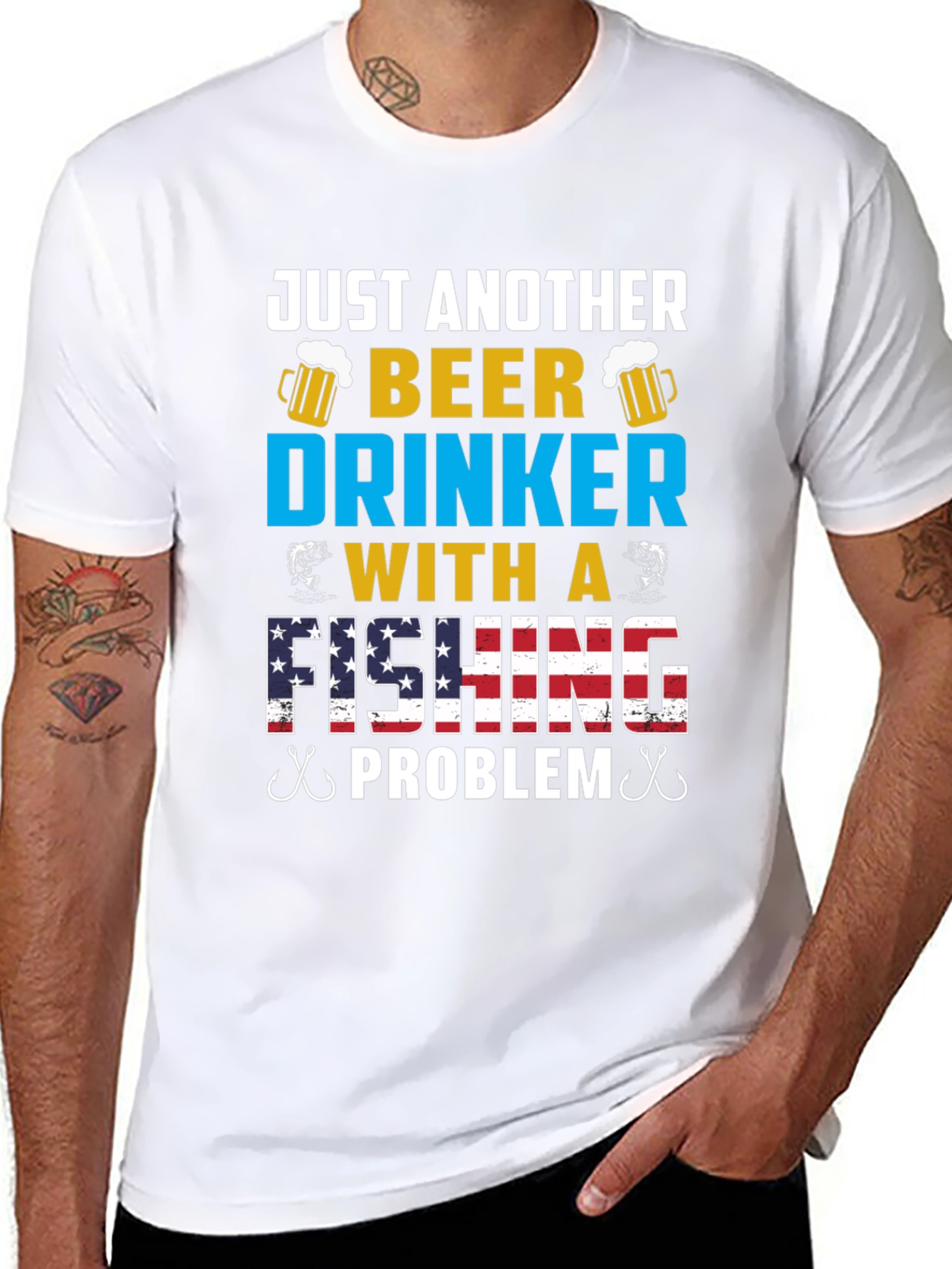 Just Another Beer Drinker Fishing Problem Tee