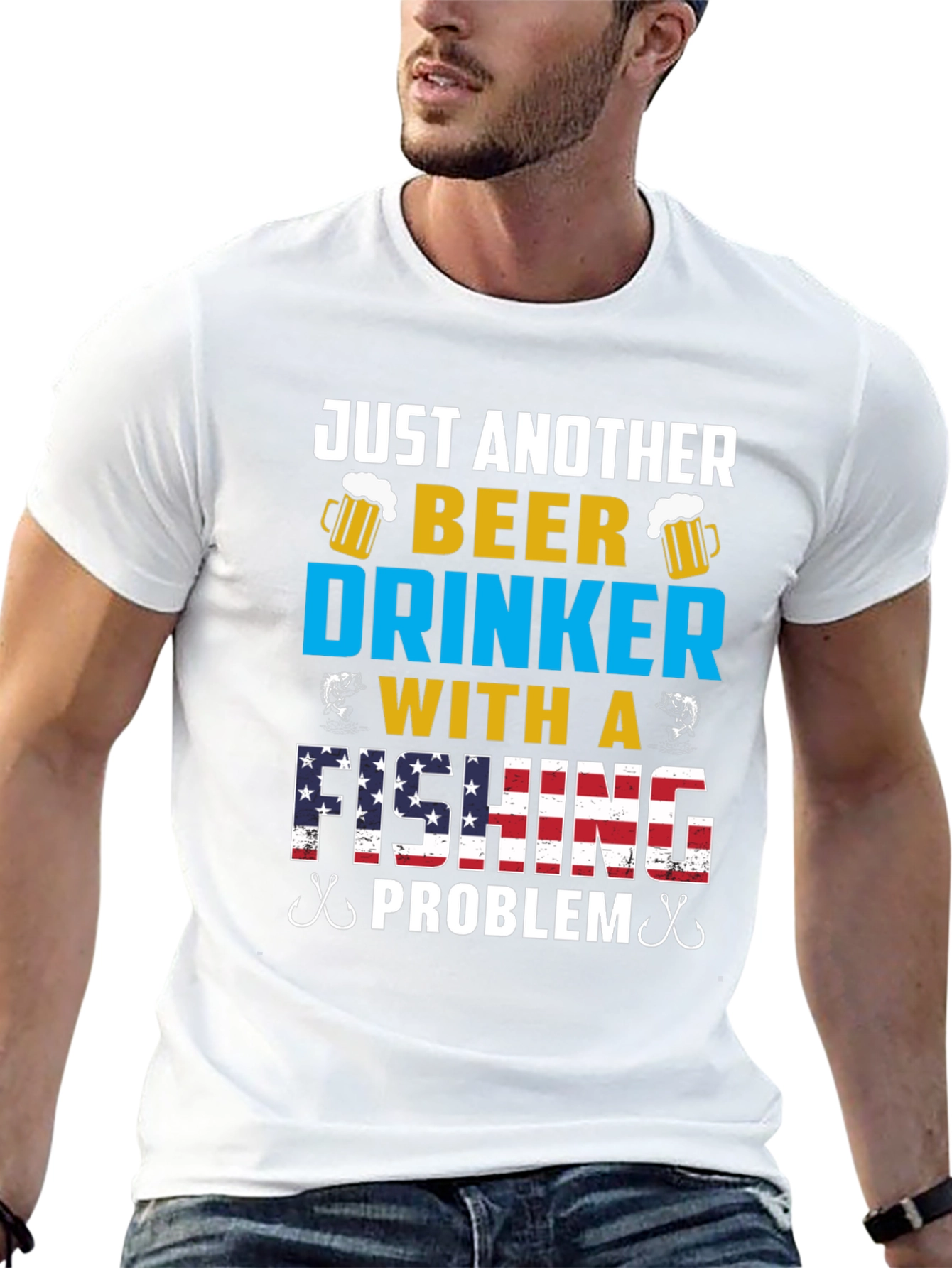 Just Another Beer Drinker Fishing Problem Tee