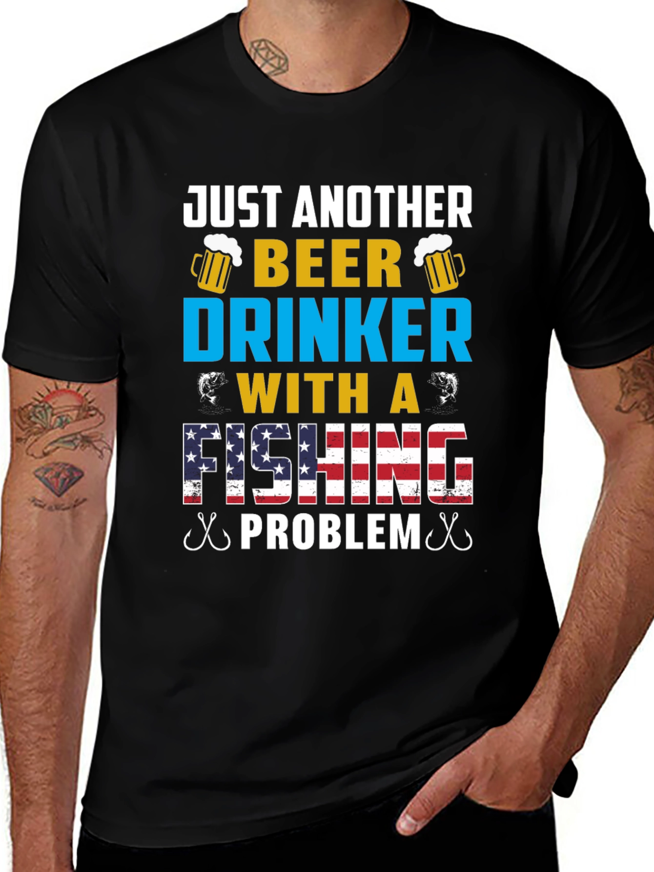 Just Another Beer Drinker Fishing Problem Tee