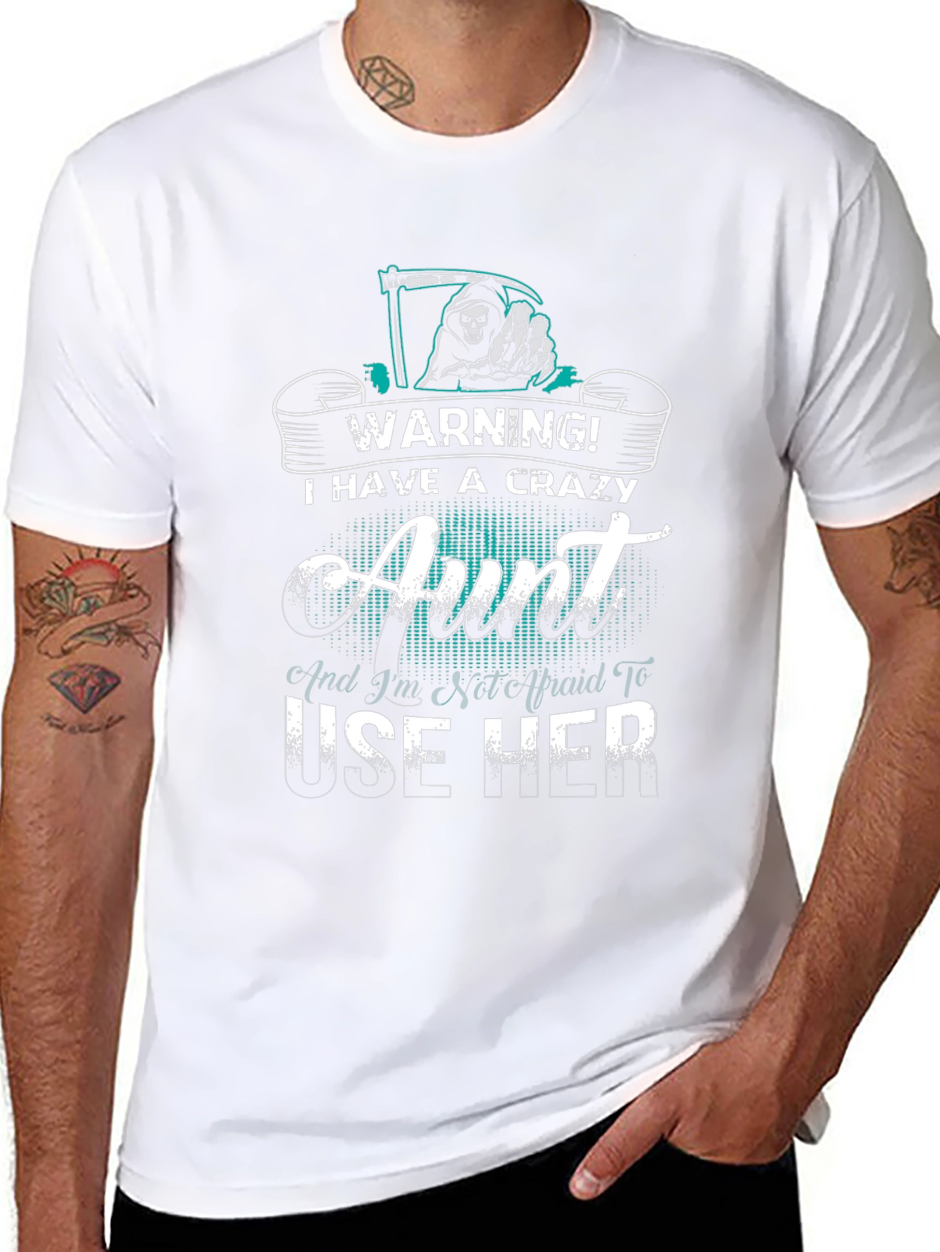 Crazy Aunt Warning Graphic Tee - Unisex