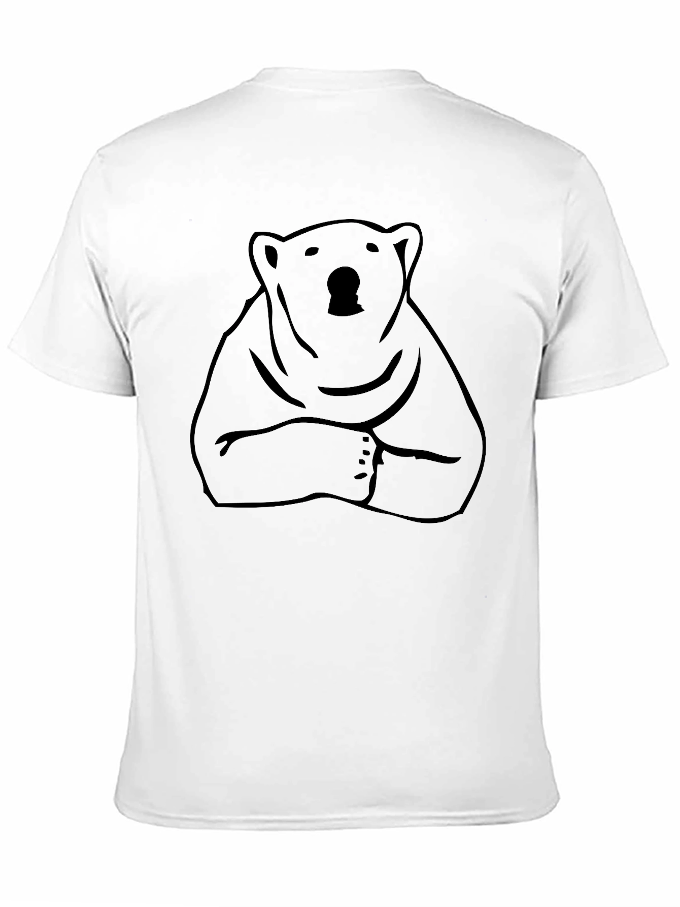 Cool Bear Graphic Tee - Relaxed Fit Black T-Shirt