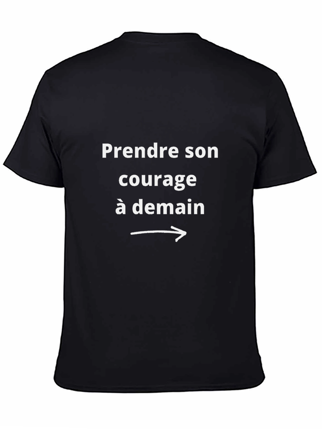 Courage à Demain Black Graphic Tee