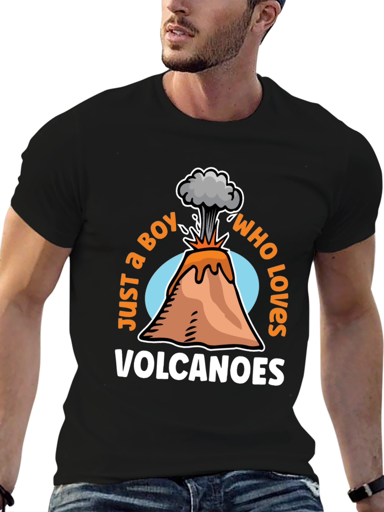 Boy Who Loves Volcanoes Graphic Tee
