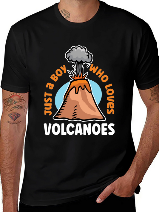 Boy Who Loves Volcanoes Graphic Tee