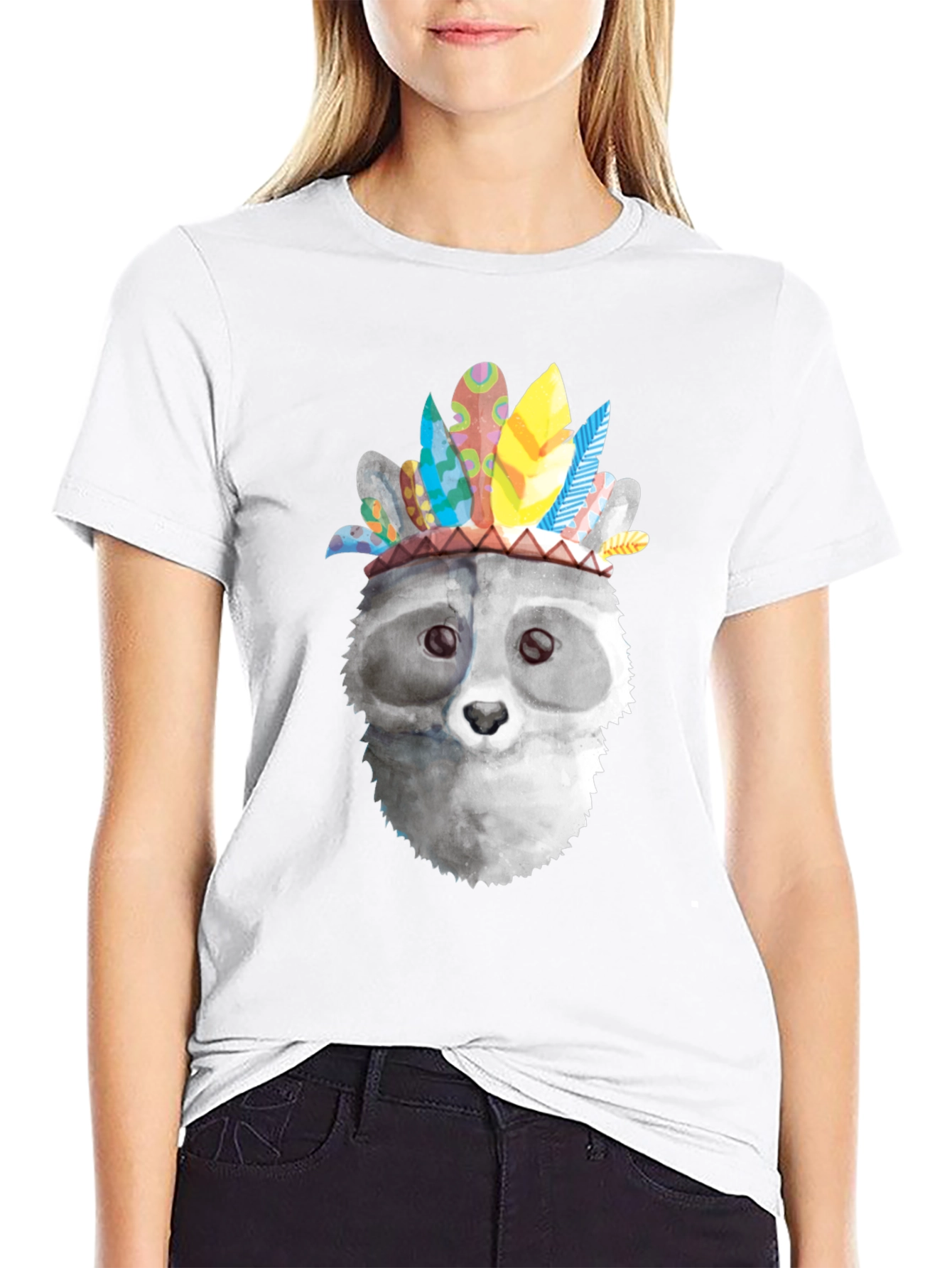 Raccoon Headdress Graphic Tee - Unisex