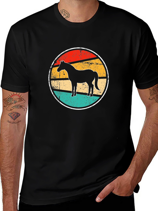 Retro Horse T-Shirt - Vintage Equestrian Design
