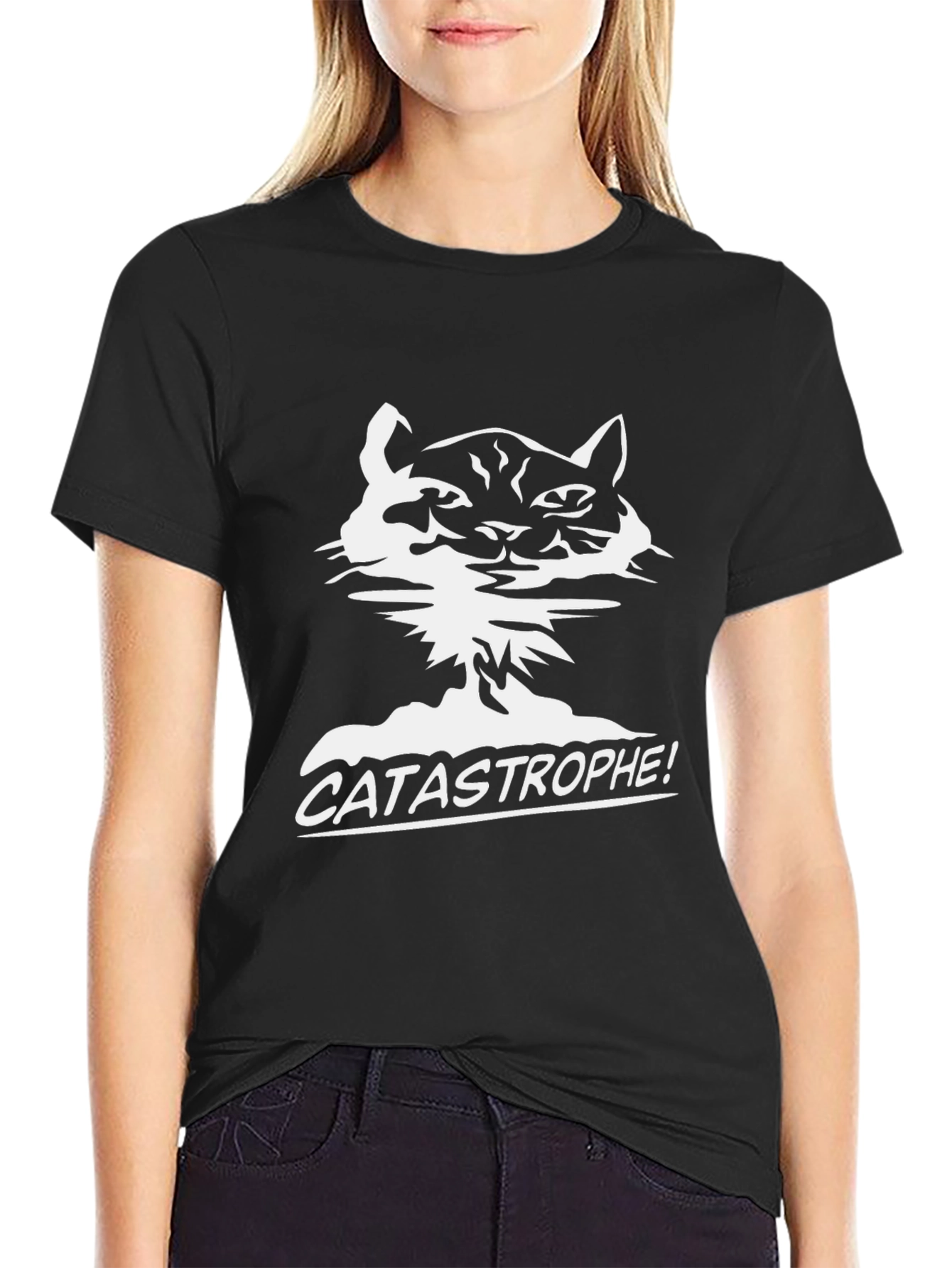Catastrophe! Graphic Tee - Funny Cat Lover Shirt
